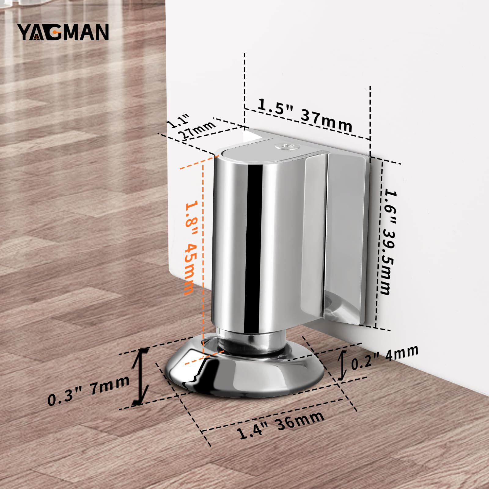 Magnetic Door Stopper Floor Mount