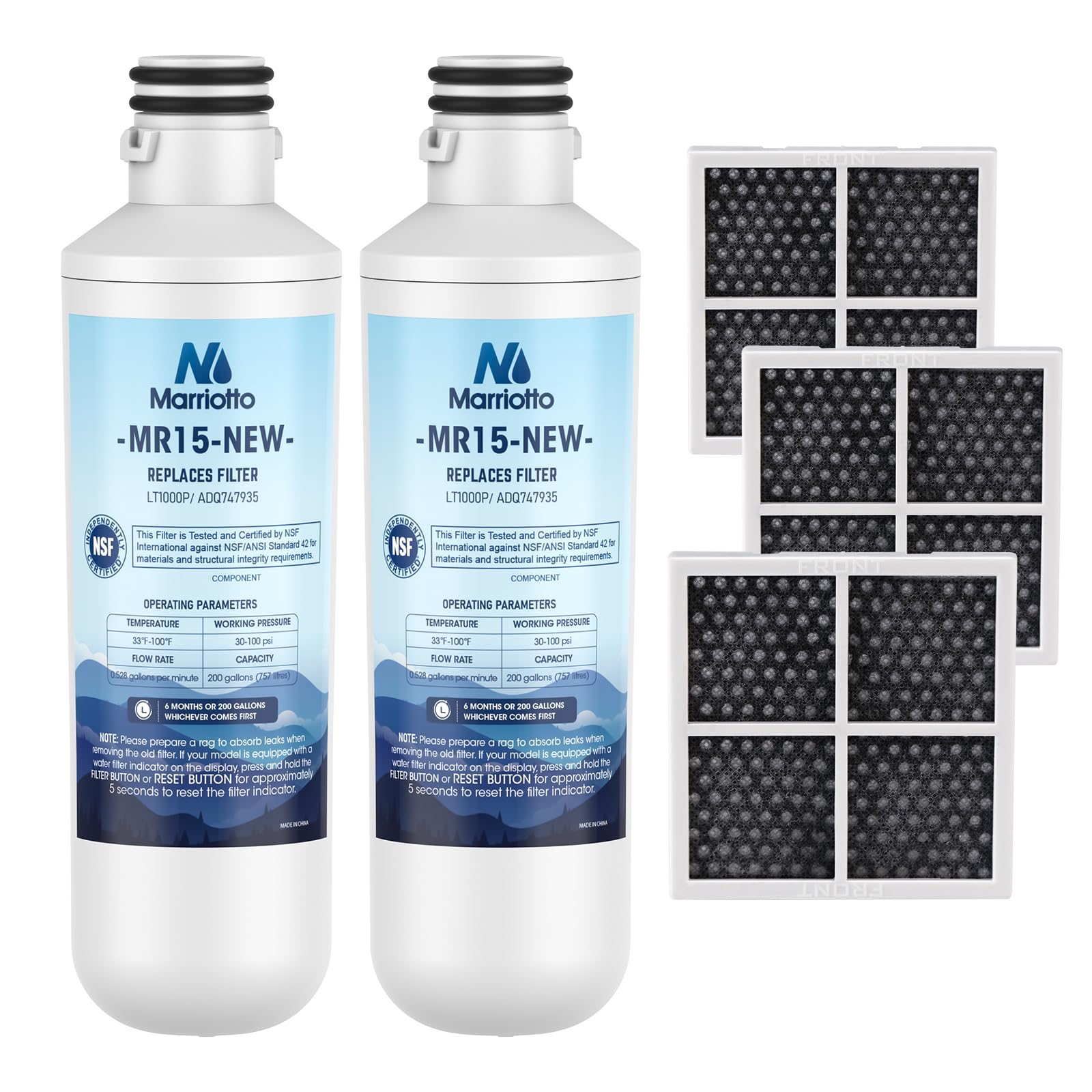 LT1000PC Water Filter and LT120F Air Filter Replacement