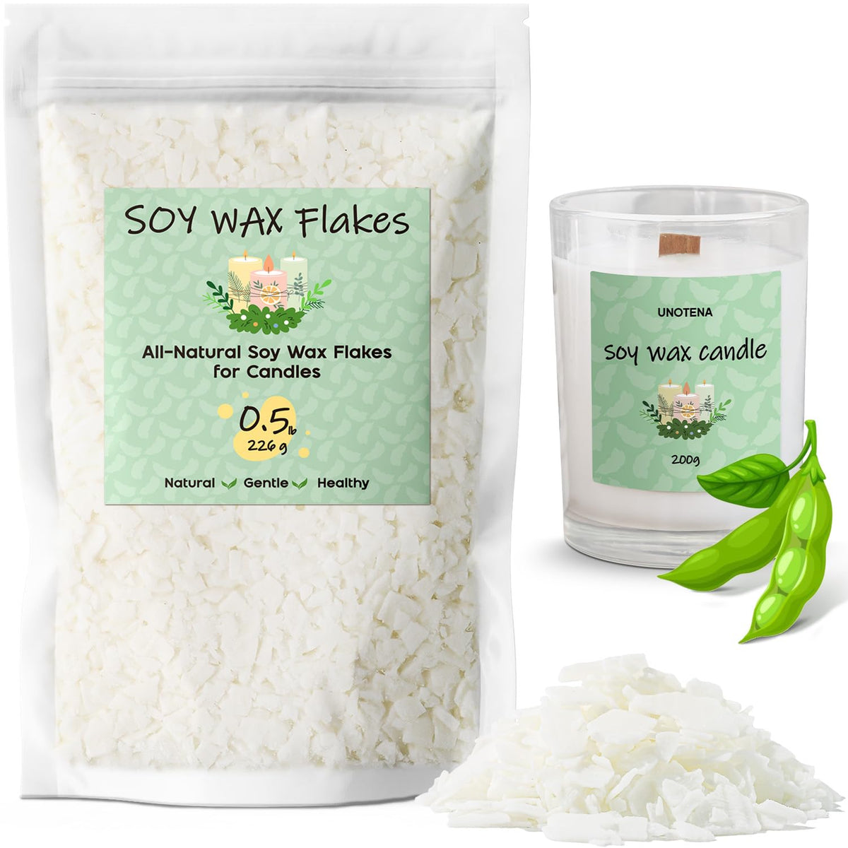 Soy Wax Flakes for Candle Making