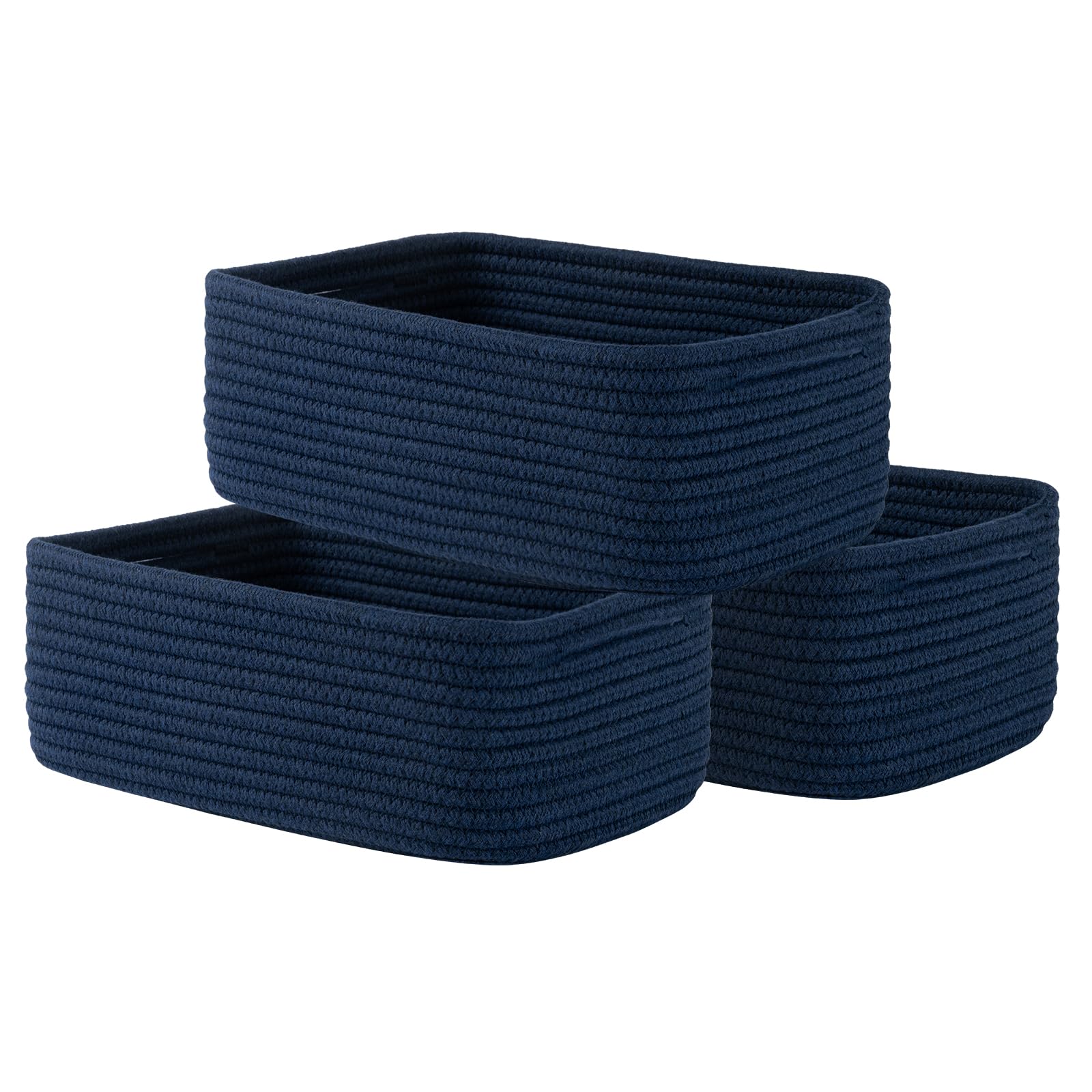 Small Woven Storage Basket for Organizing (3 Count)