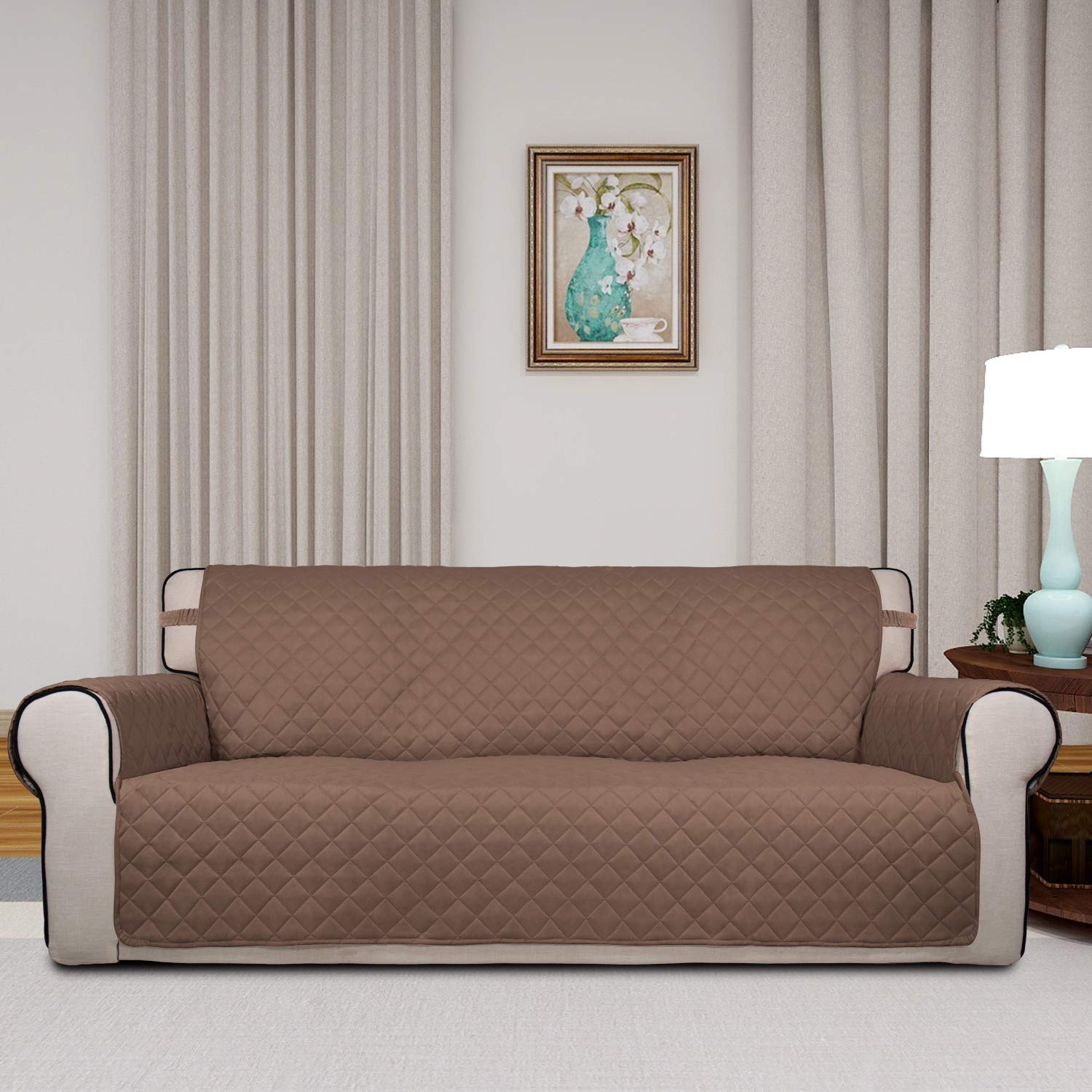 Reversible Quilted Sofa Cover