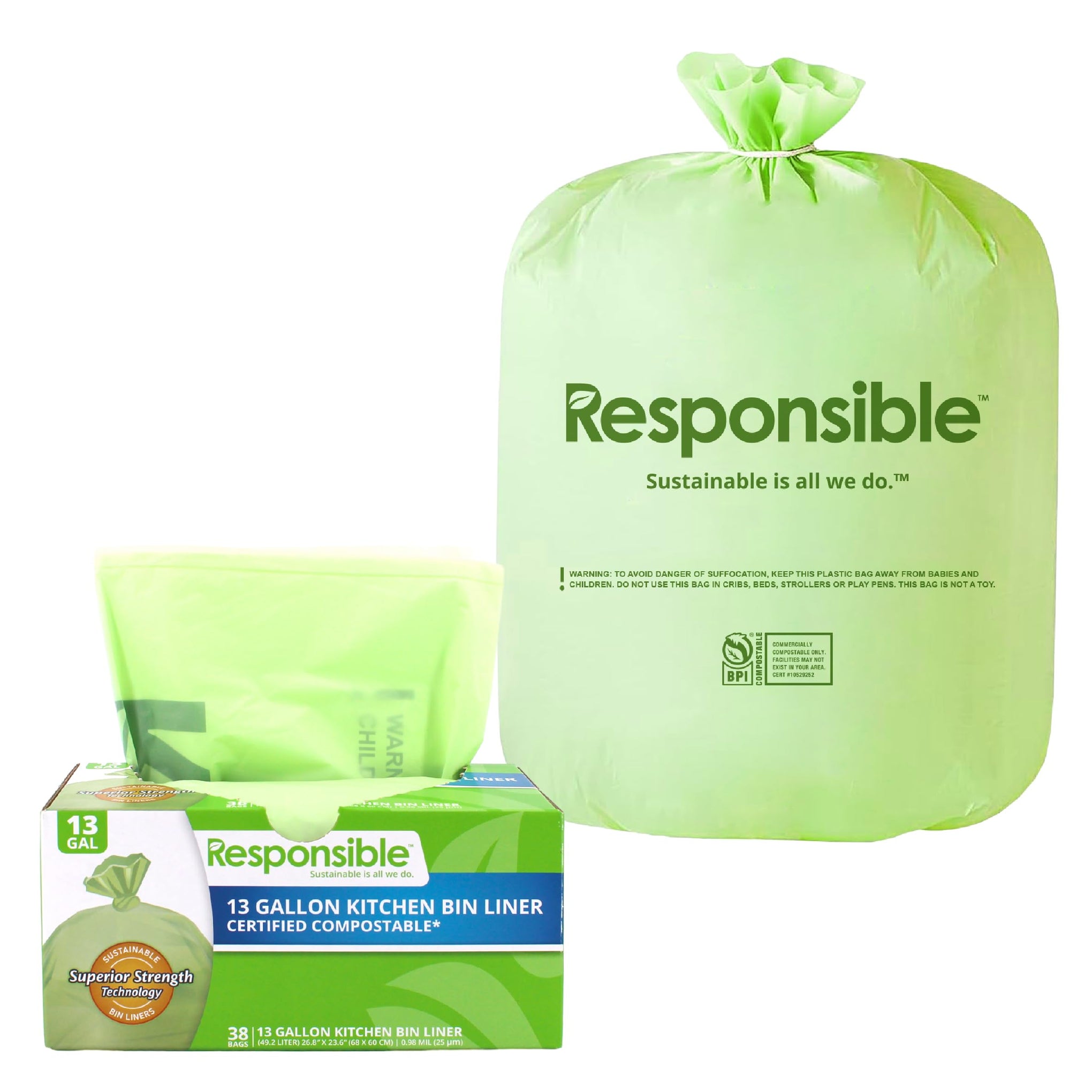 Kitchen Bin Liners (42 Count)