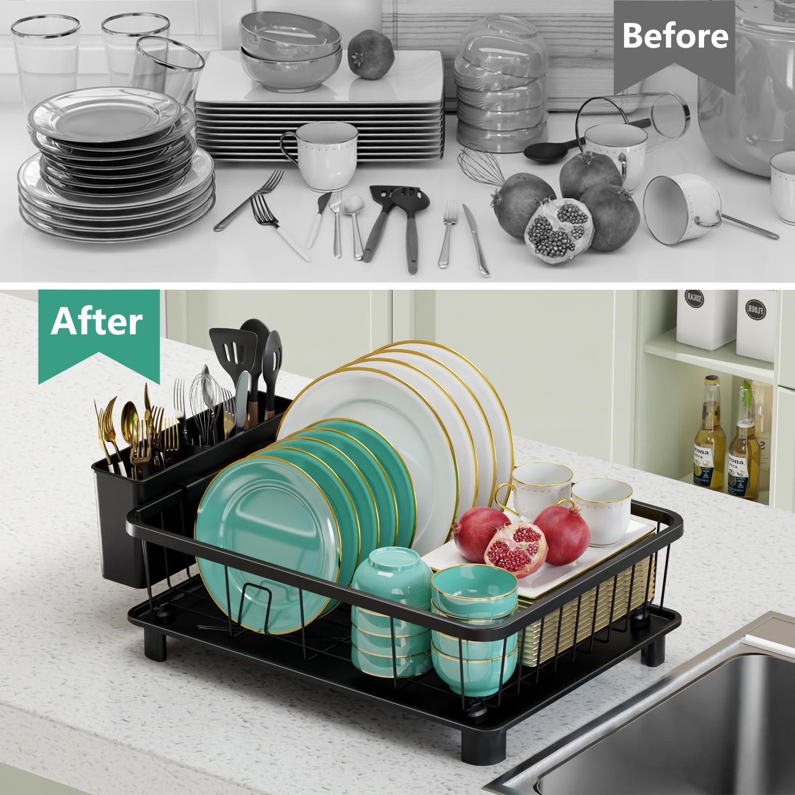 Dish Drying Rack for Kitchen Counter