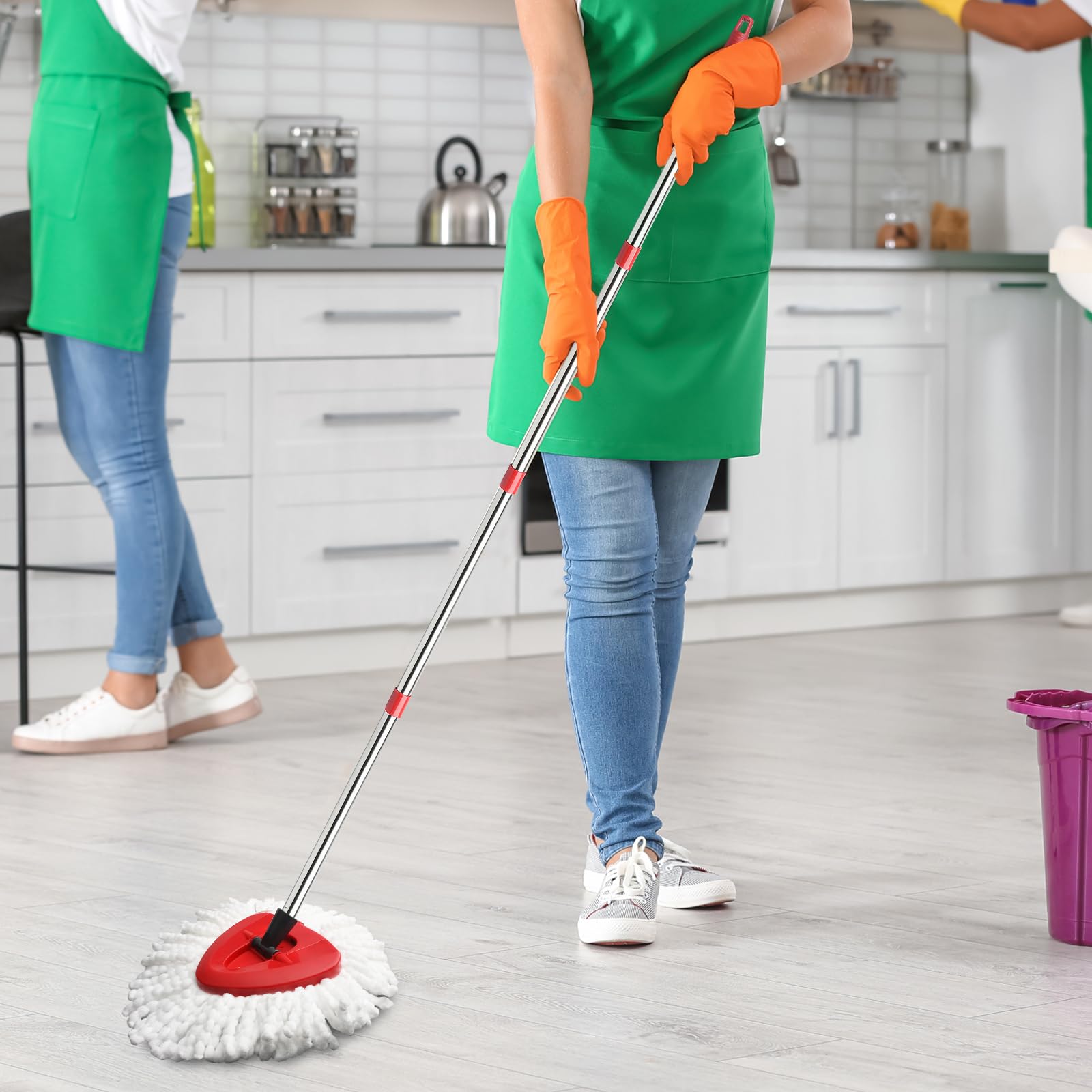 Microfiber Spin Mop Replace Head (4 Count)