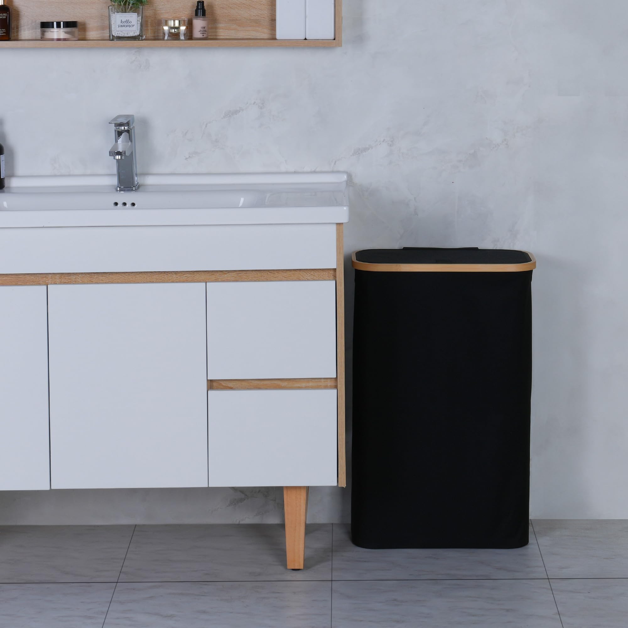 60L Slim Laundry Hamper
