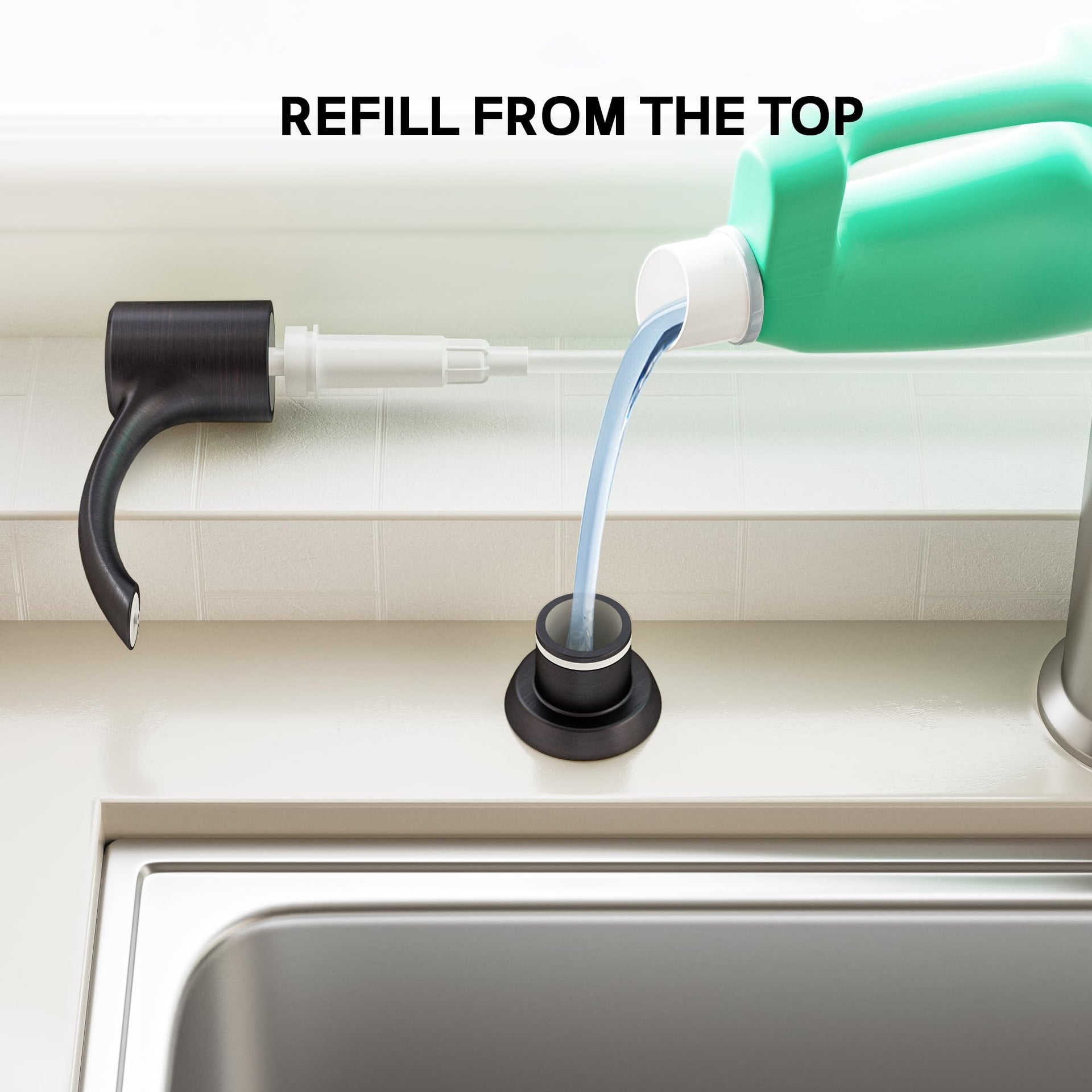 Built in Kitchen Sink Soap Dispenser