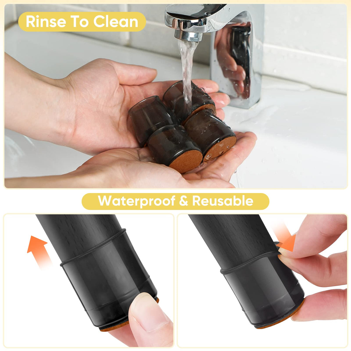 Silicone Chair Leg Floor Protectors