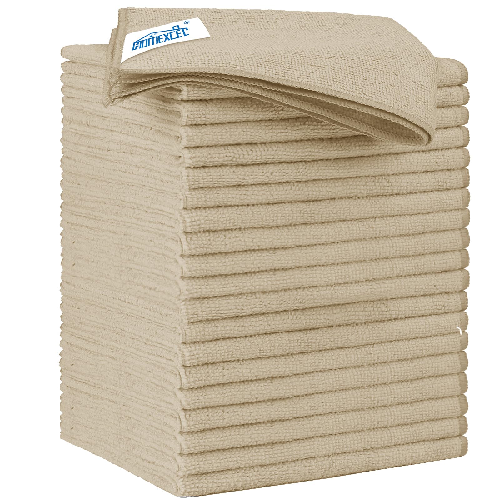 Brown Microfiber Cleaning Cloth 20 Pack 11.5 x 11.5 inch Microfiber Towels for Cars Ultra Absorbent Car Washing Cloth Lint Free Streak Free Cleaning Rags for Car (20 Count)