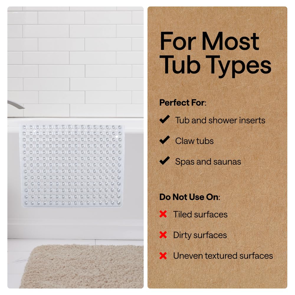 Patented Bath Tub Shower Mat
