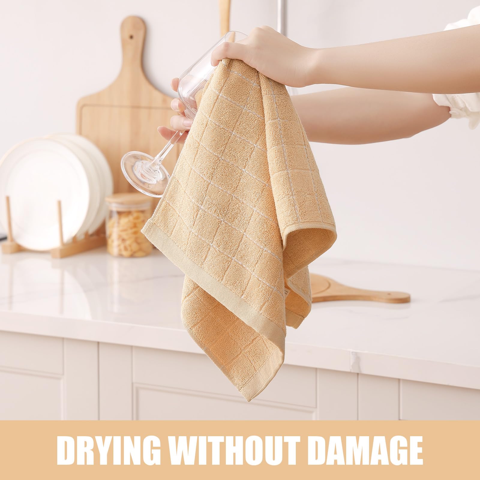 100% Cotton Terry Kitchen Towels (8 Count)