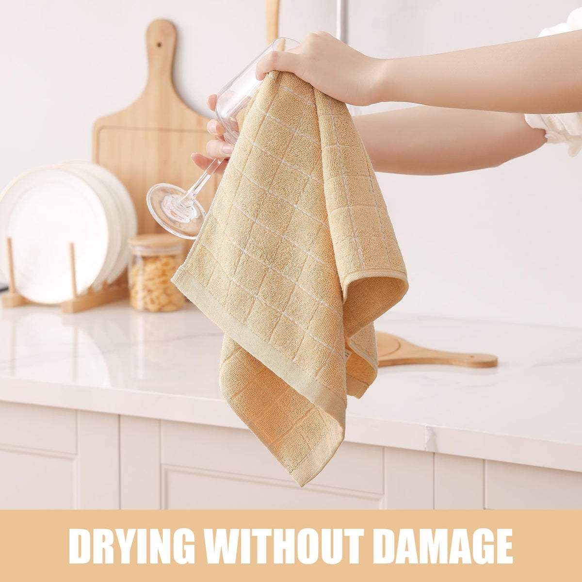 100% Cotton Terry Kitchen Towels (8 Count)