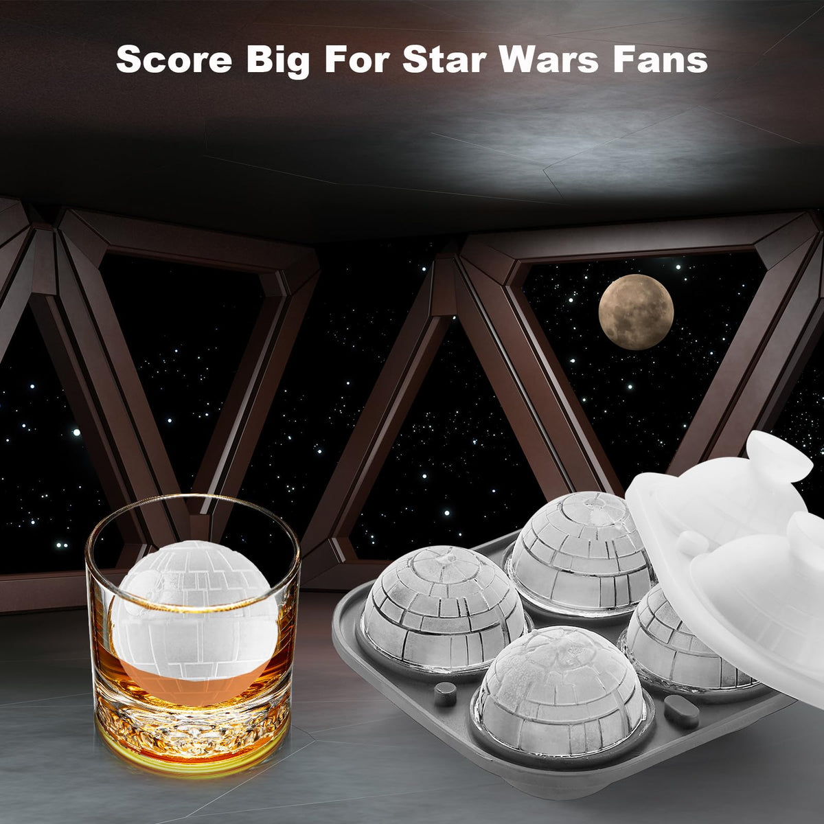 3D Death Star Ice Cube Molds