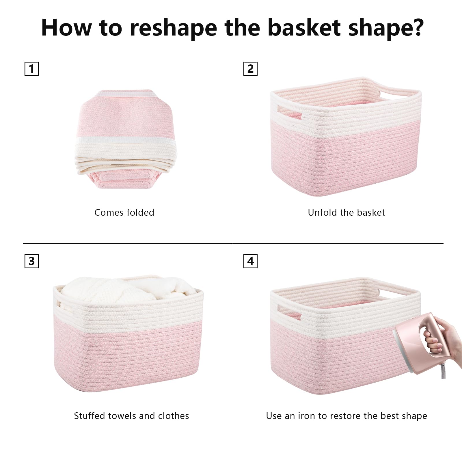 4 Pack Storage Basket (4 Count)
