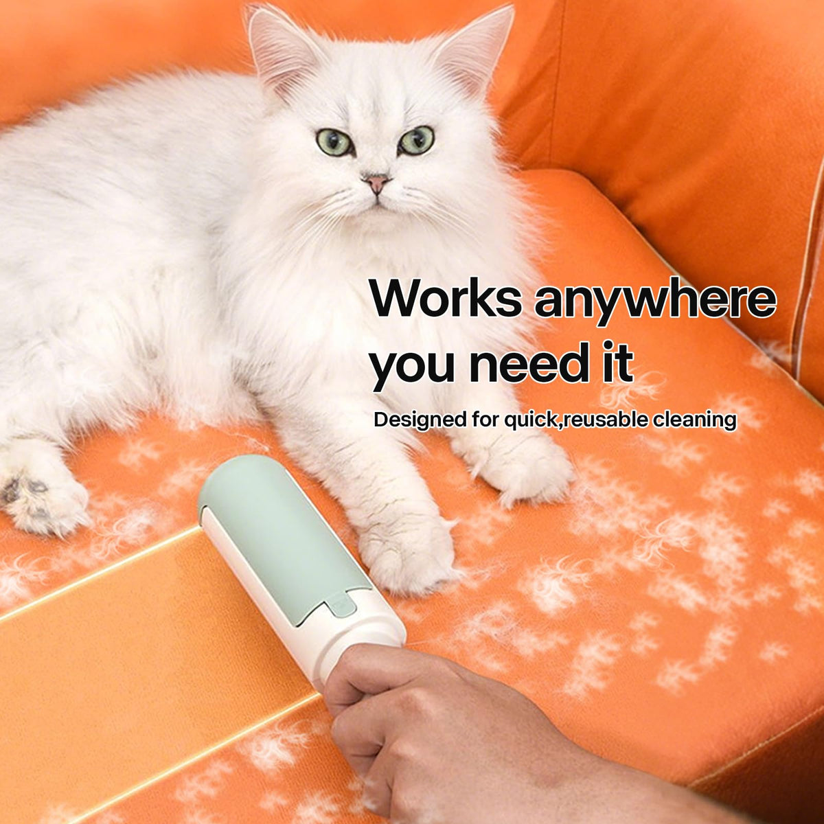 2 Pack Pet Hair Remover for Couch & Carpet