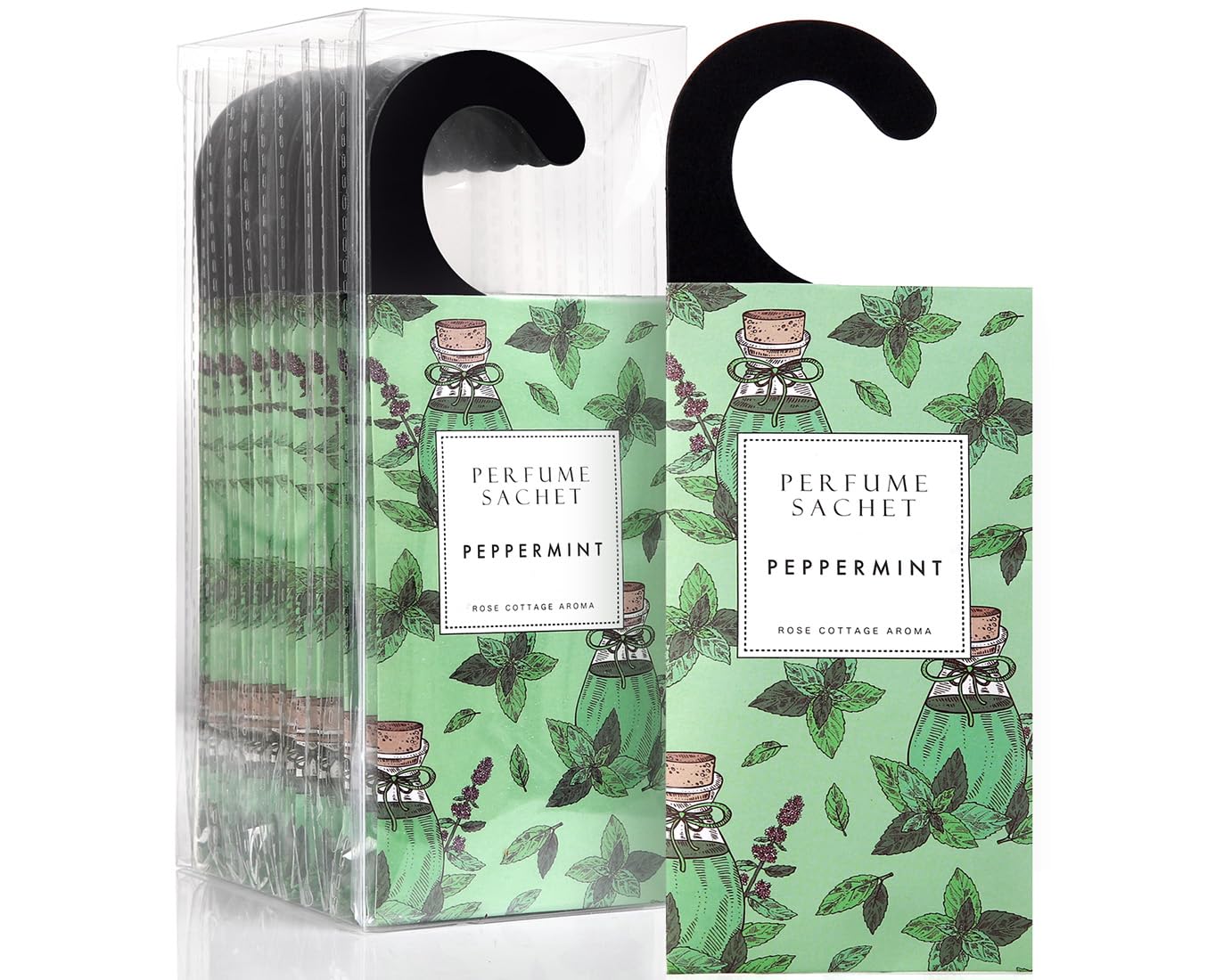 Large 12 Packs Peppermint Hanging Scented Sachets Long (12 Count)