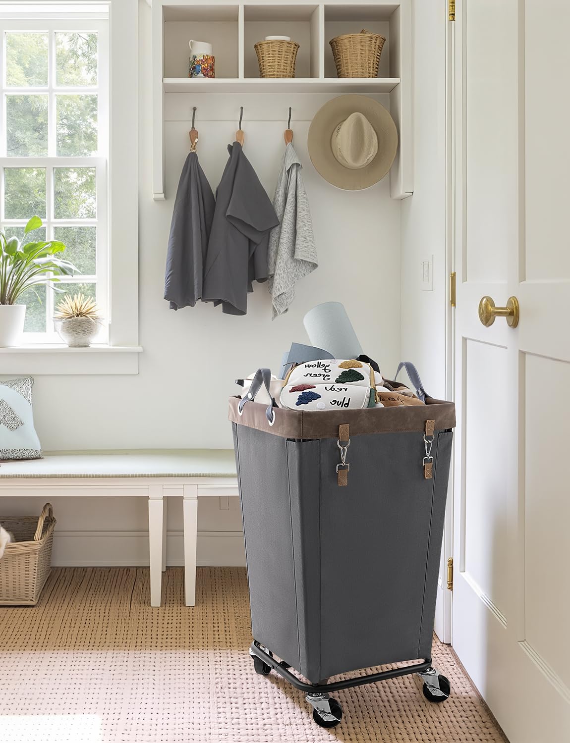 160L Laundry Basket with Wheels