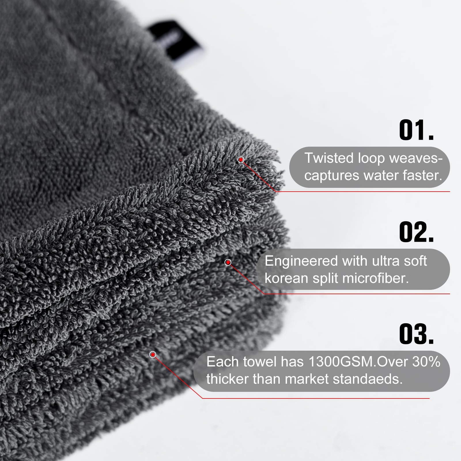 2 Pack XL Car Drying Towel (2 Count)