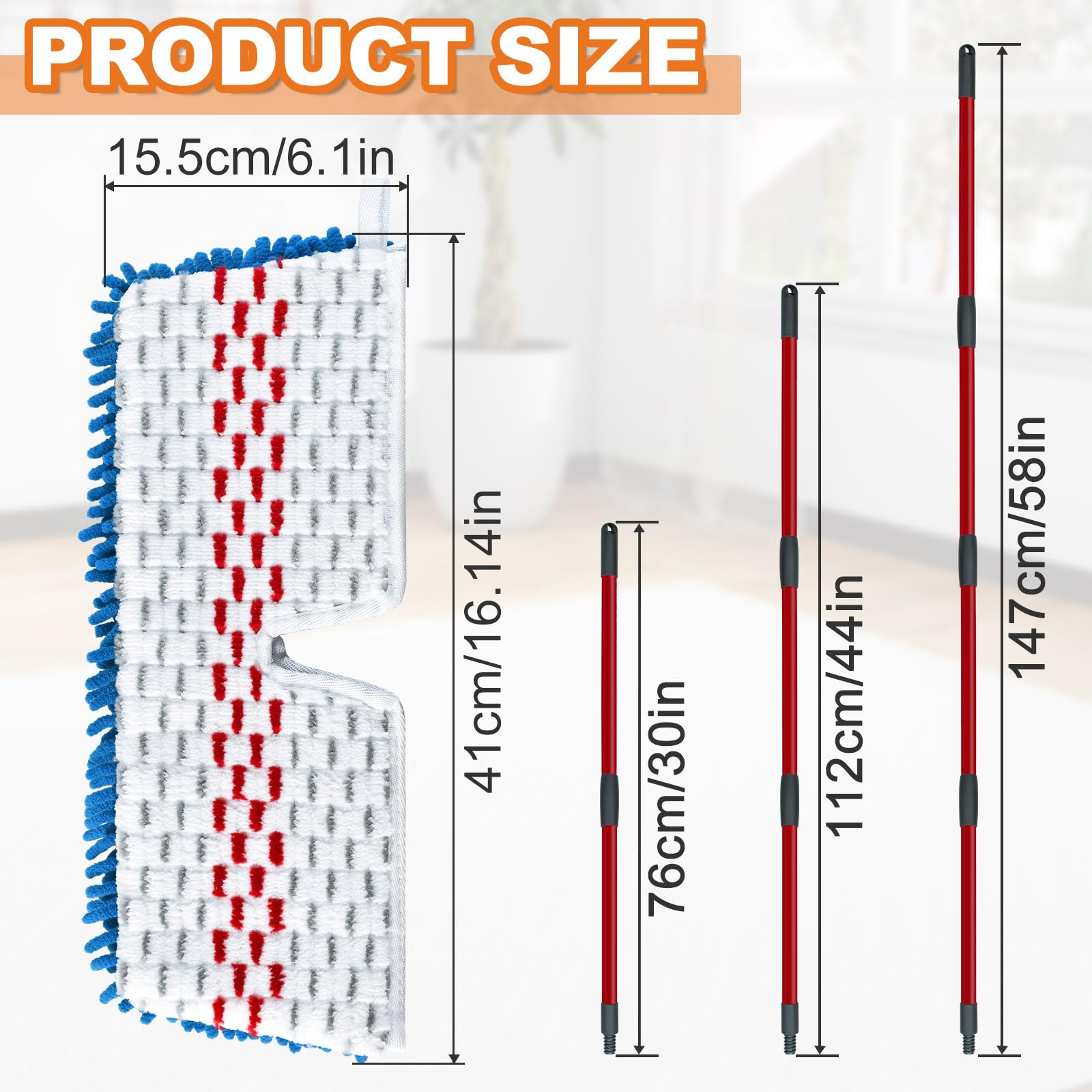 Microfiber Mops for Floor Cleaning (5 Count) - ModHome Supplies