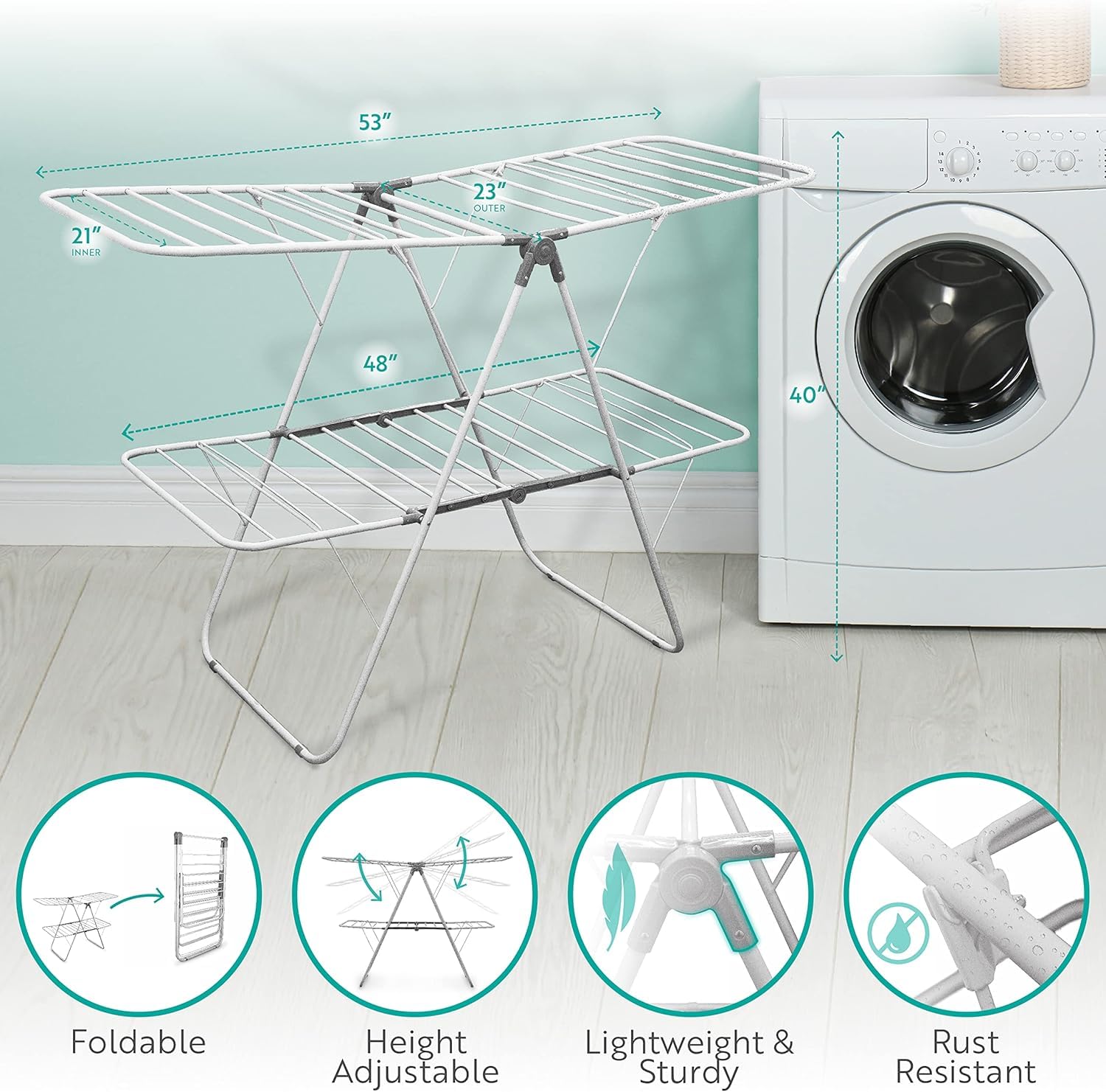 2 Tier Folding Rack
