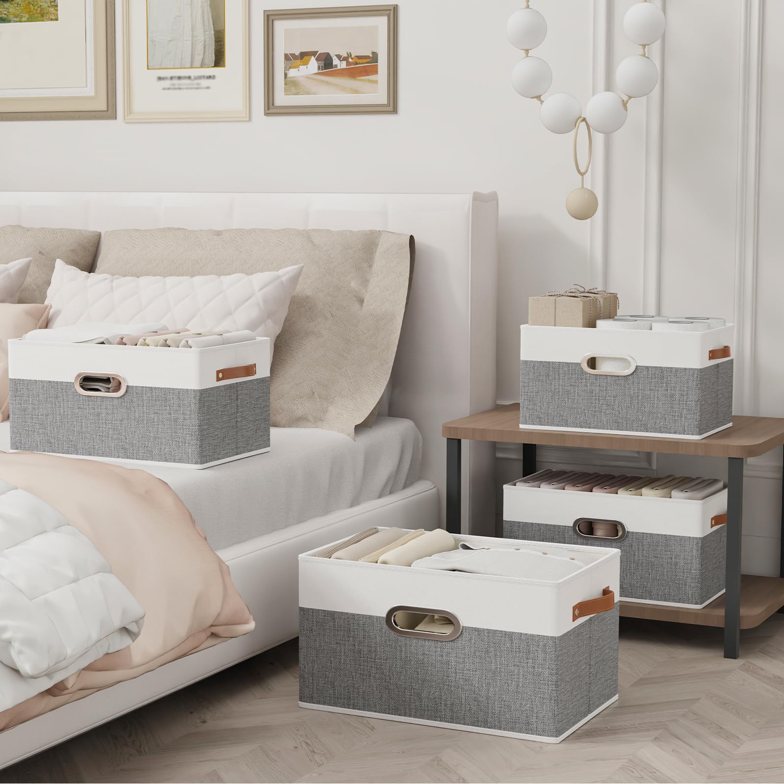 Collapsible Fabric Storage Bins (4 Count)