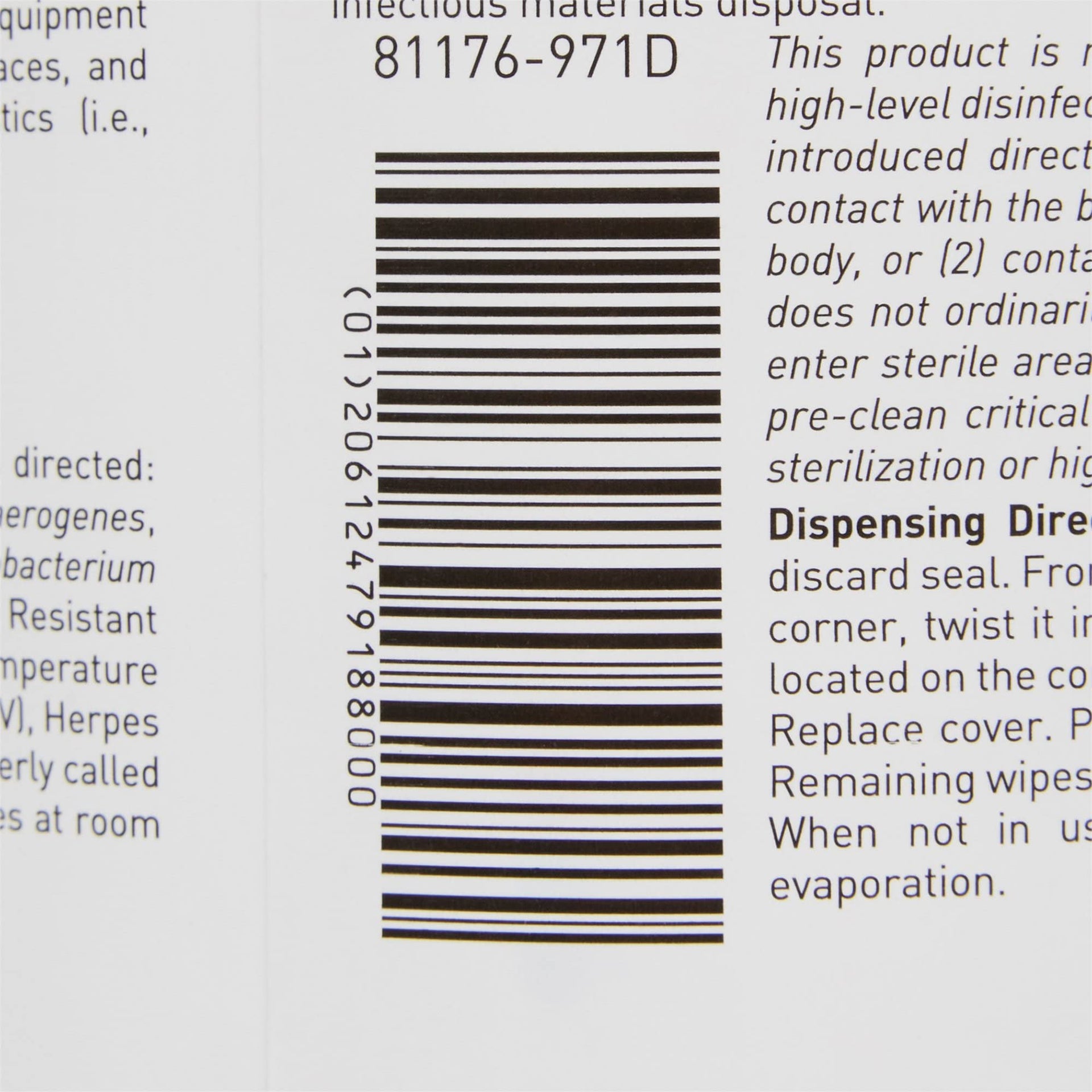Germicidal Wipes (1920 Count)