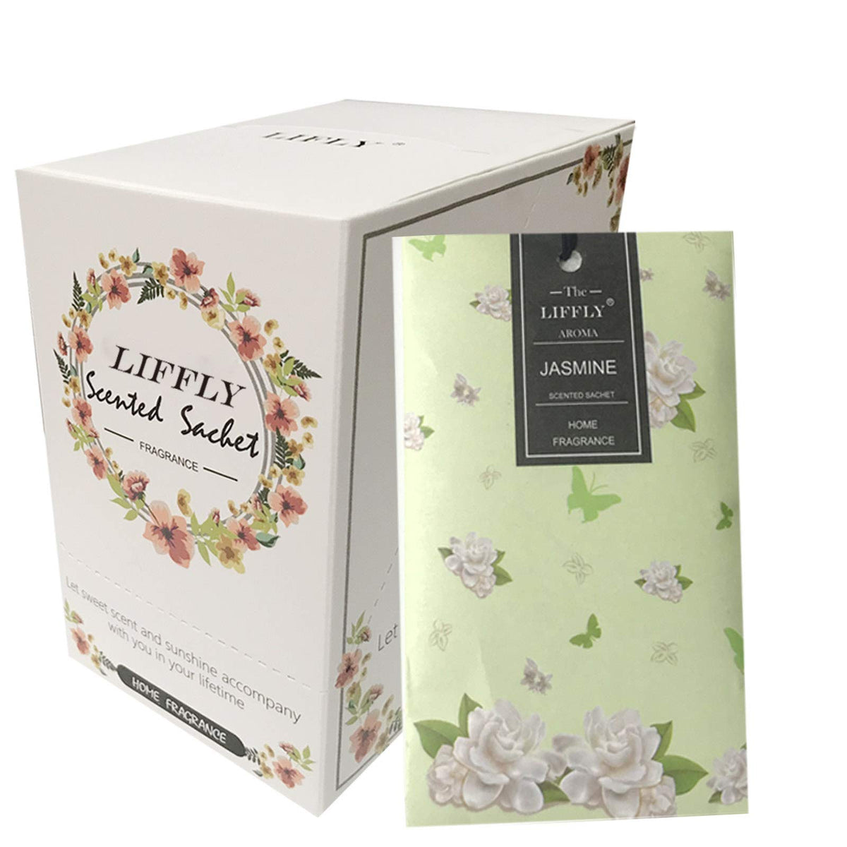 14 Packs Jasmine Scented Sachets Bags for Drawers and Closets Home Fragrance Gift