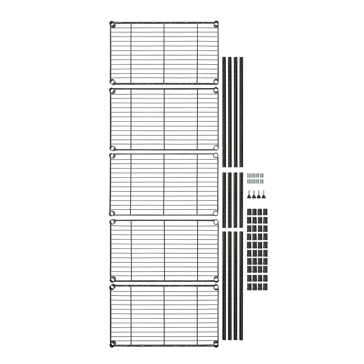 5 Shelf Multipurpose Adjustable Steel Garage Shelving Unit