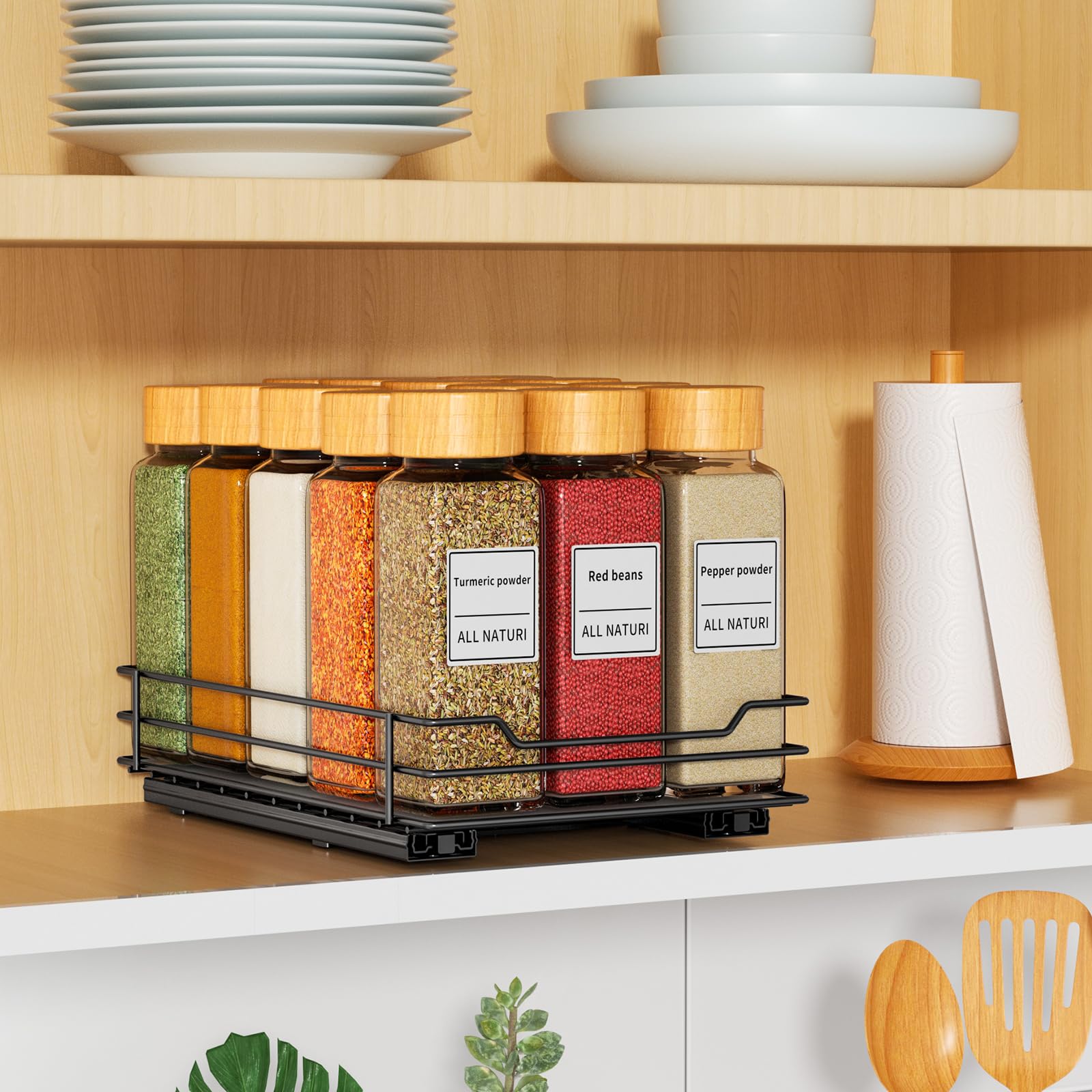 Pull Out Spice Rack Organizer for Cabinet