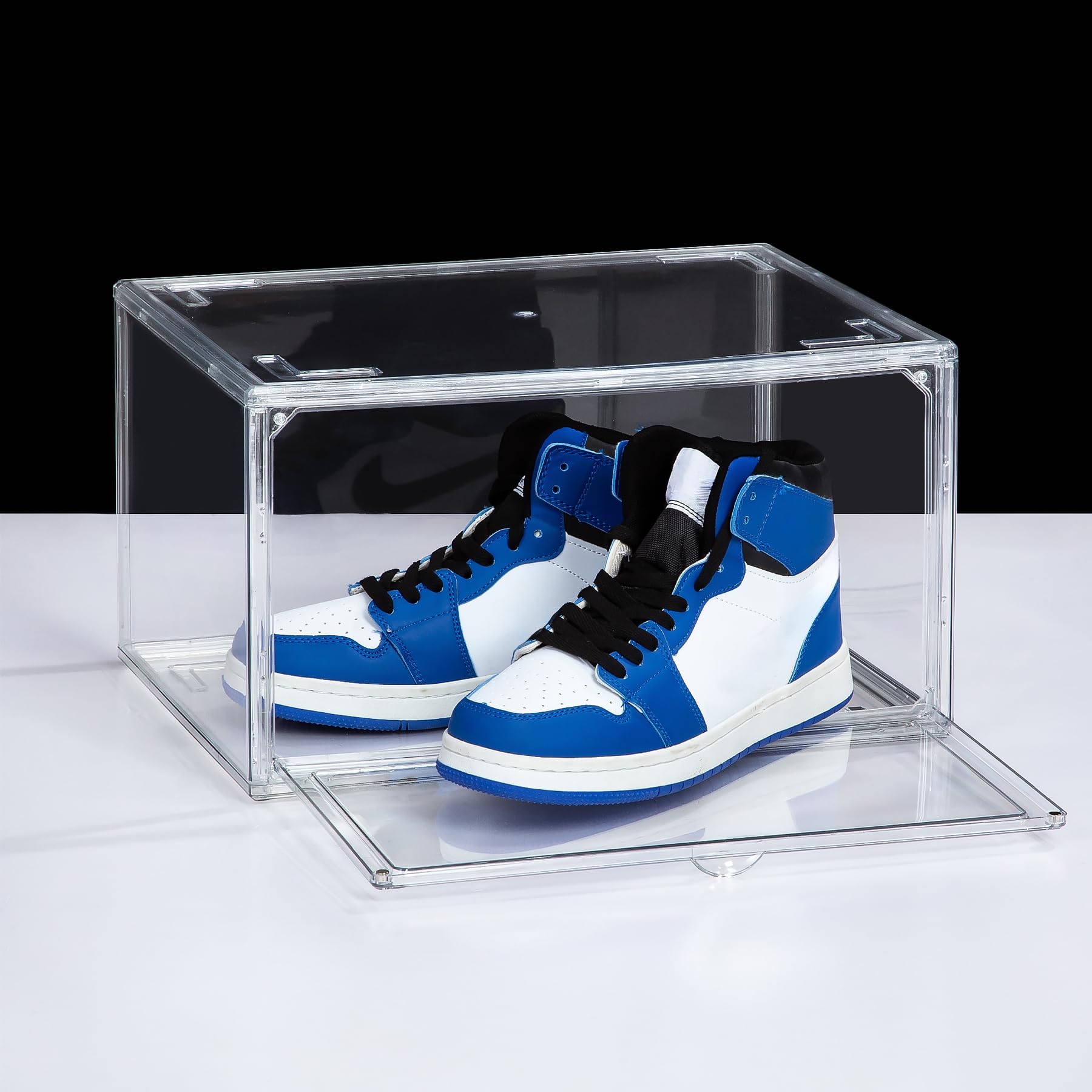 12 Pack Acrylic Shoe Boxes Side Open (12 Count)