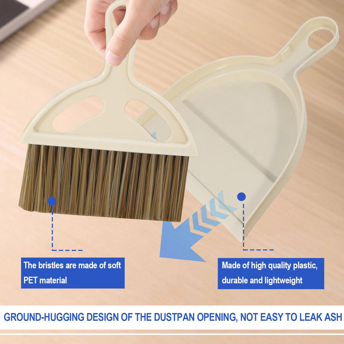 Mini Broom and Dustpan Set Hand Broom with Dustpan Portable Housekeeping Cleaning Tools for Desk