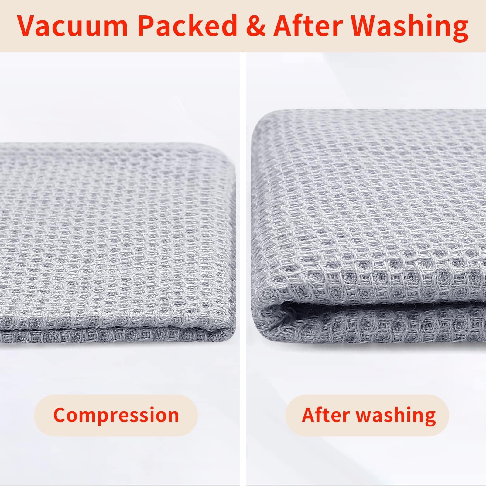 100% Cotton Waffle Weave Kitchen Dish Cloths 18 (18 Count)