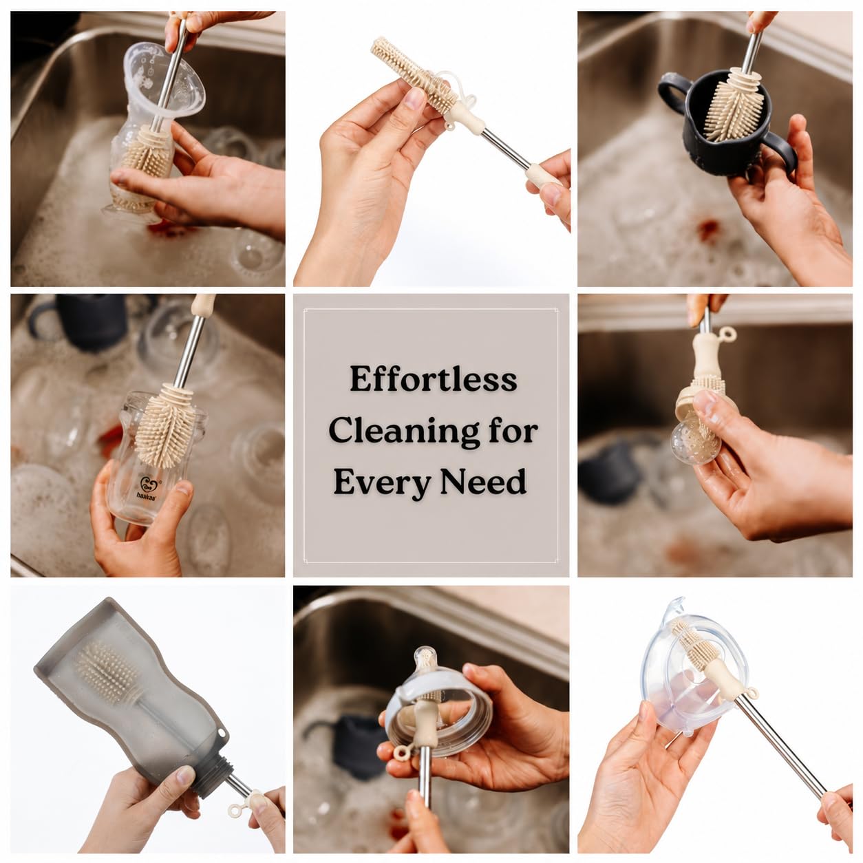 Food Grade Silicone Cleaning Brush Kit 3