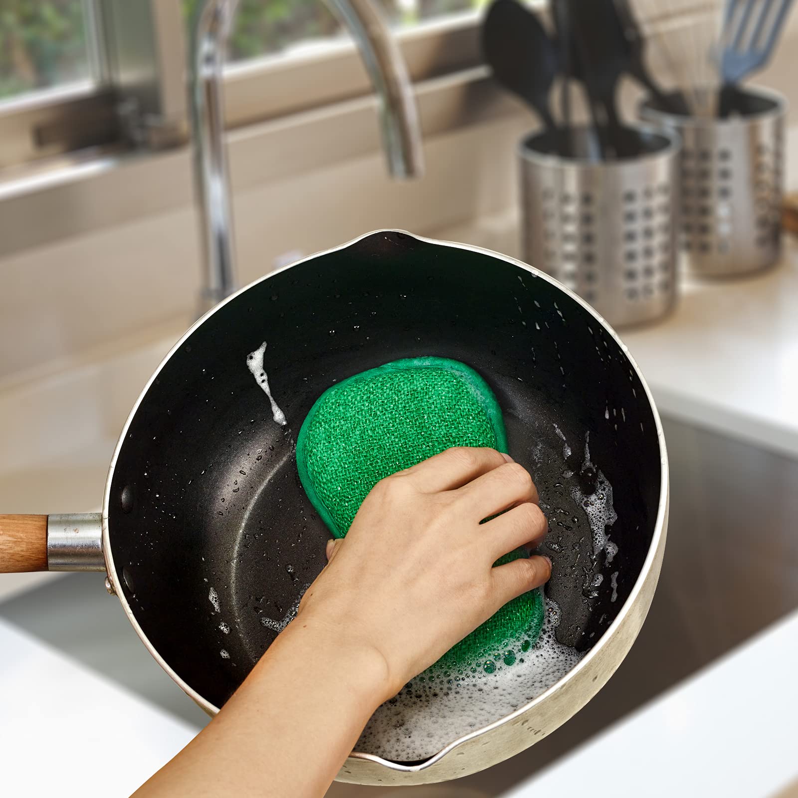 Kitchen Dish Sponge Scrubber Non Scratch (5 Count)