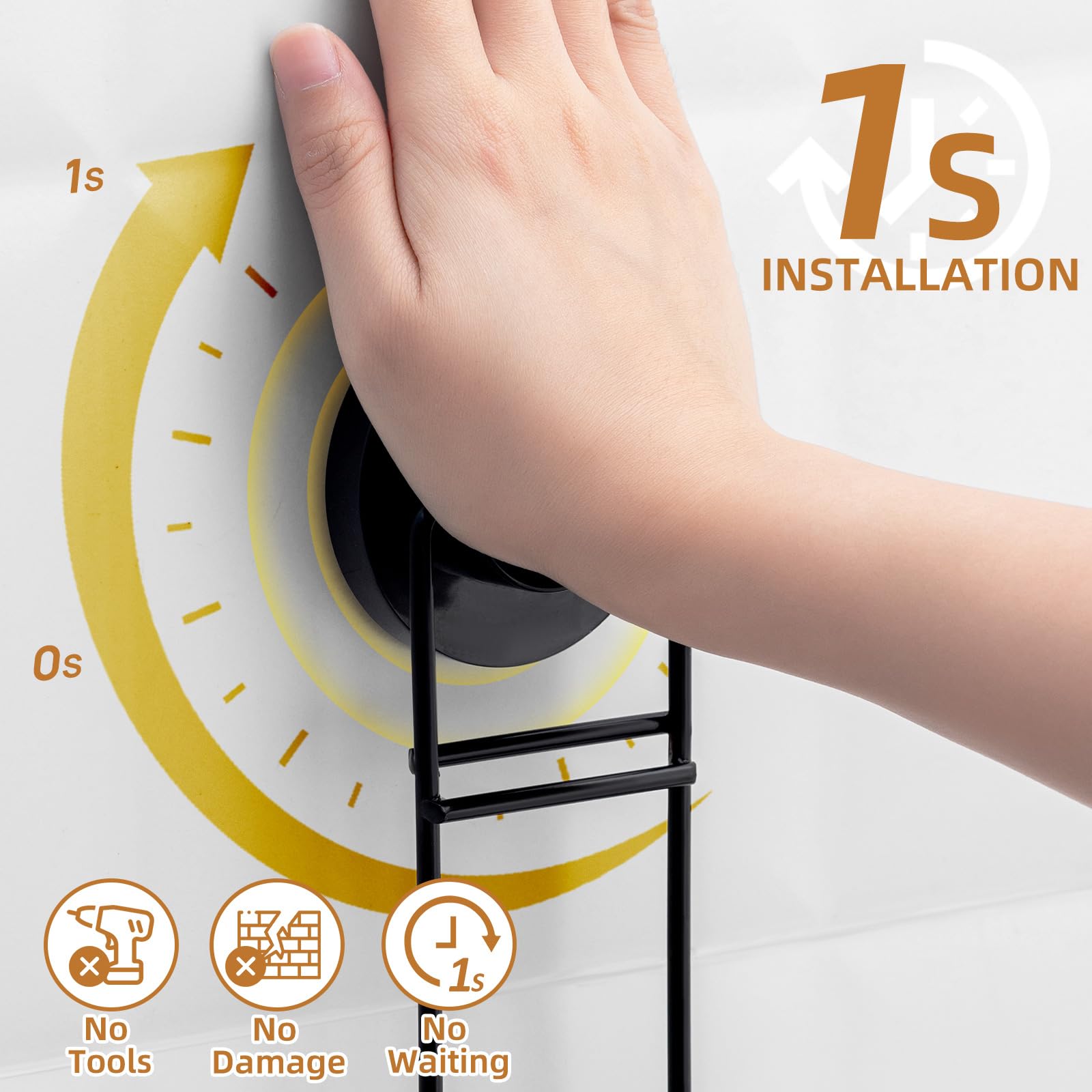 Soap Dish Soap Bar Holder for Shower Suction Cup Wall Mounted