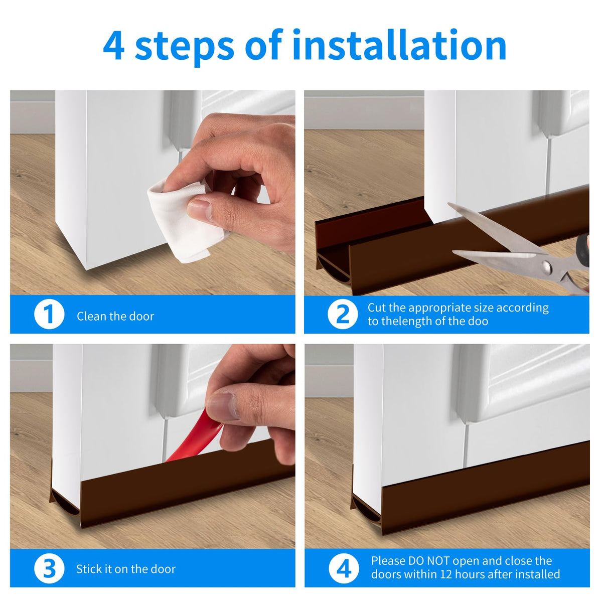 2 Pack Door Draft Stopper (2 Count)