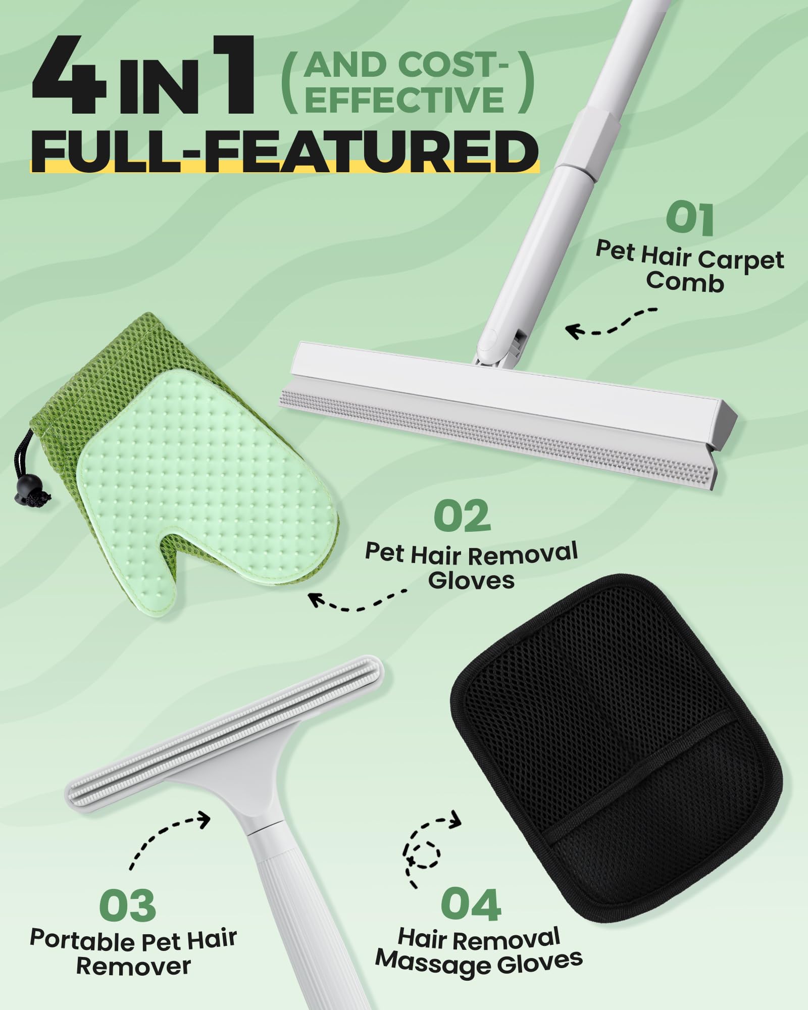 Carpet Rake for Pet Hair Removal Tool