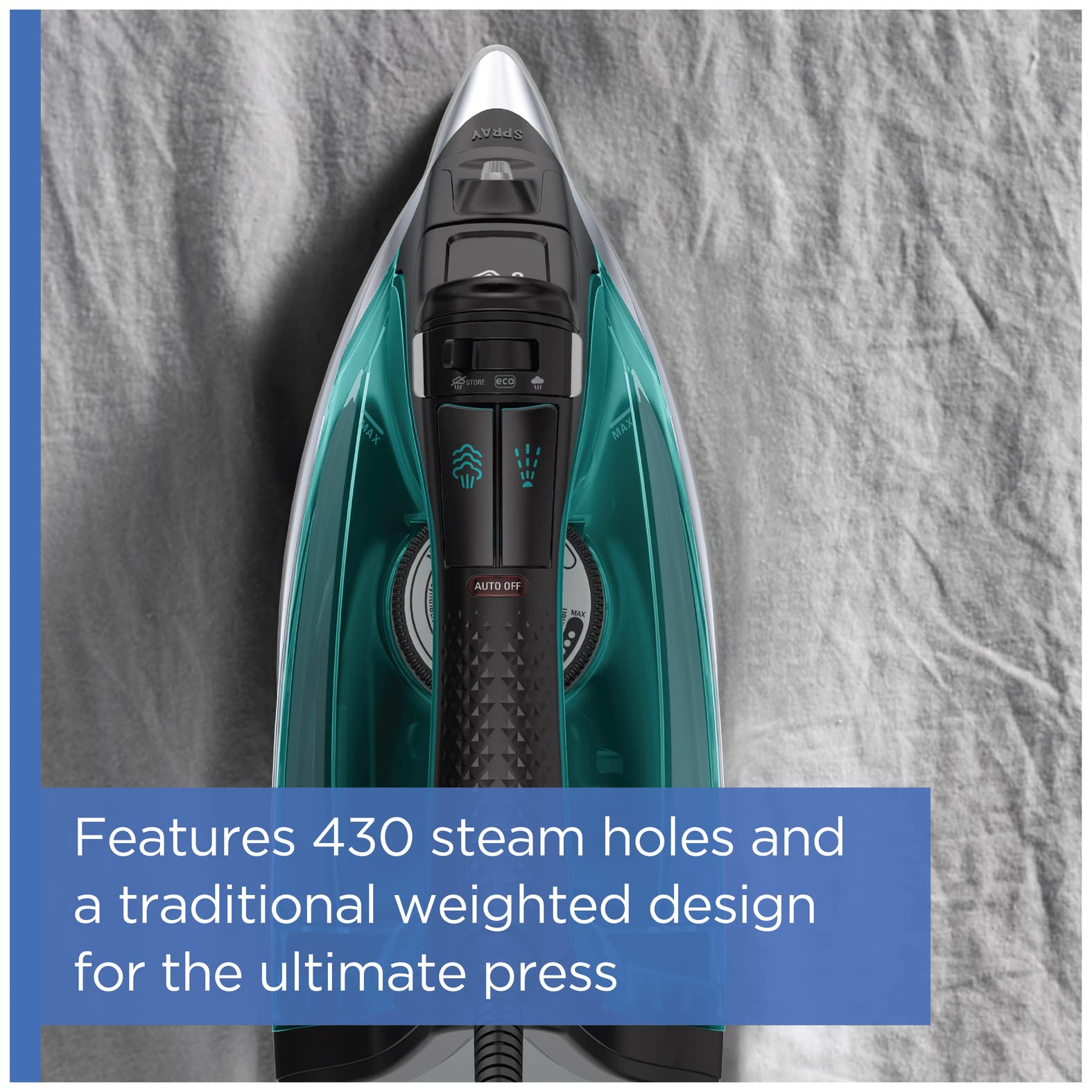 Pro Master Stainless Steel Soleplate Steam Iron for Clothes