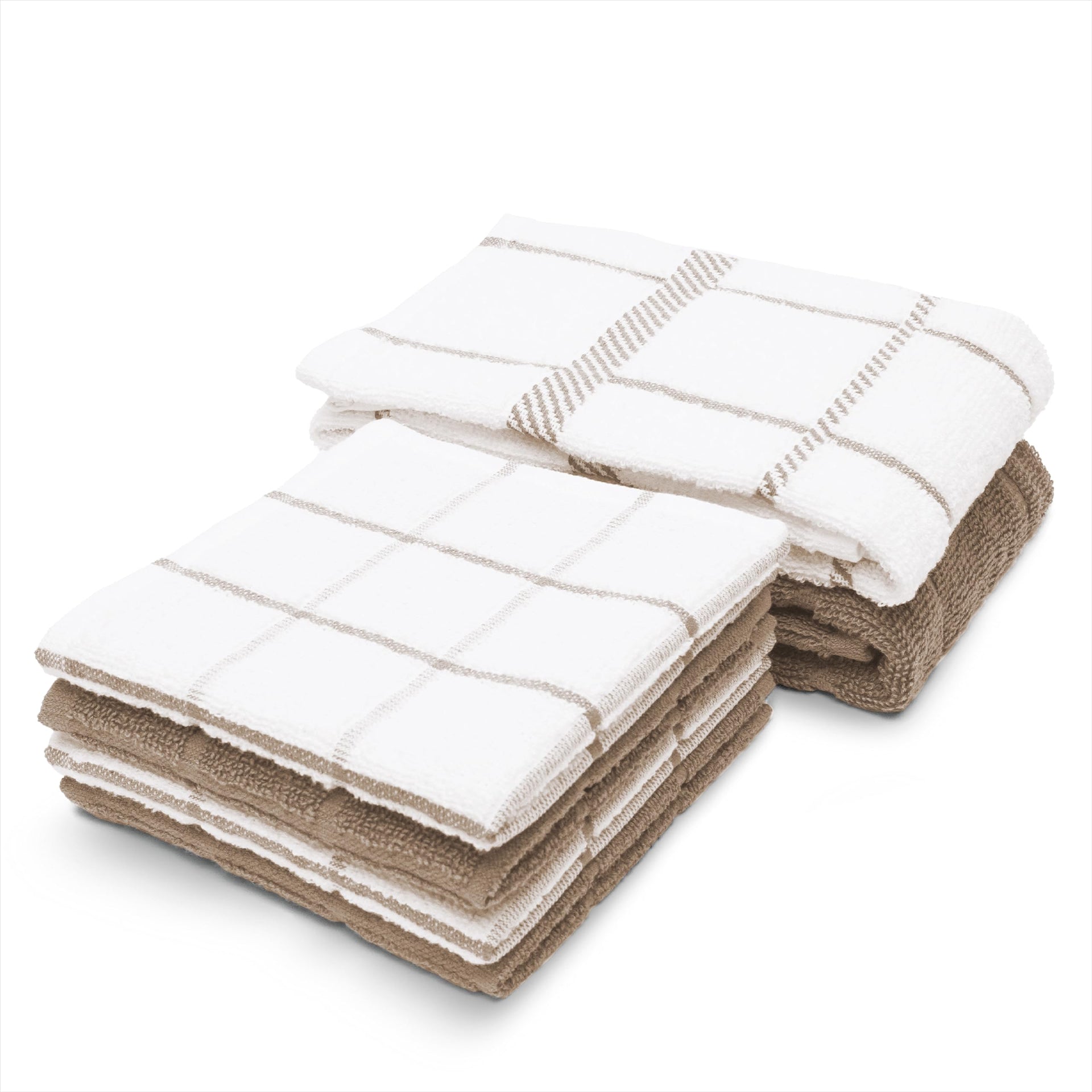100% Cotton Terry Dish Cloth & Dish Towel (6 Count)