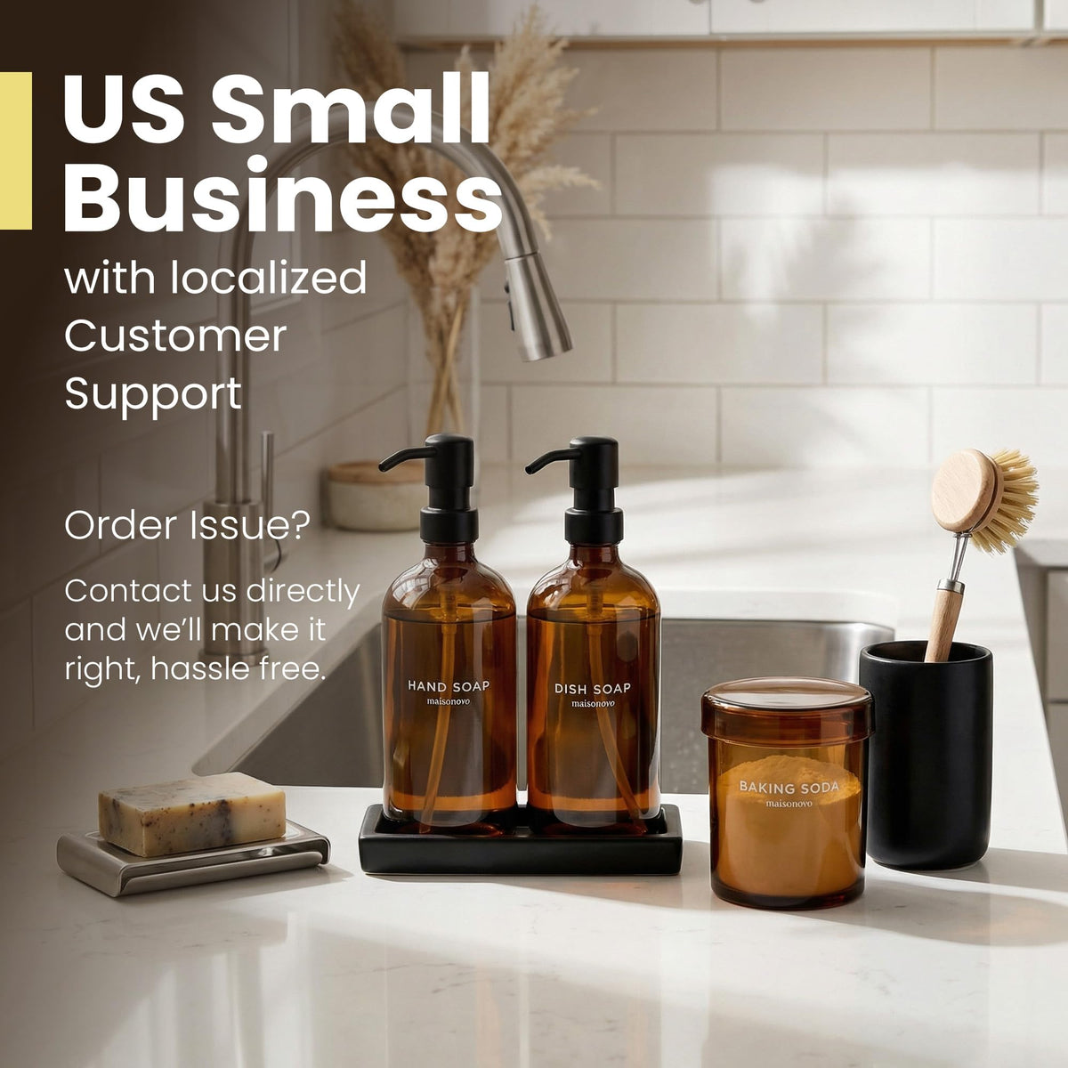 Kitchen Soap Dispenser Set (3 Count)