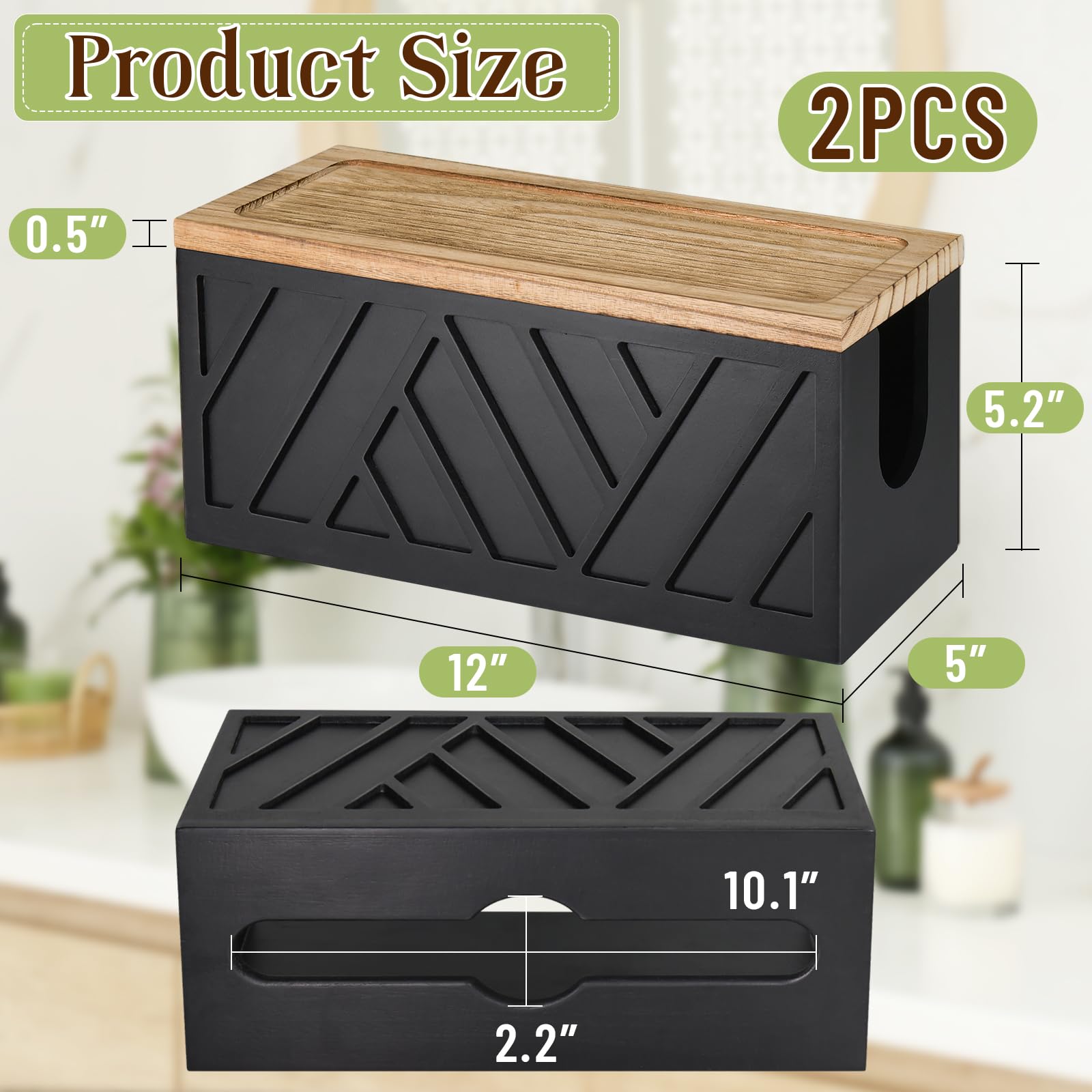 Set of 2 Paper Towel Dispenser Wall Mount (2 Count)