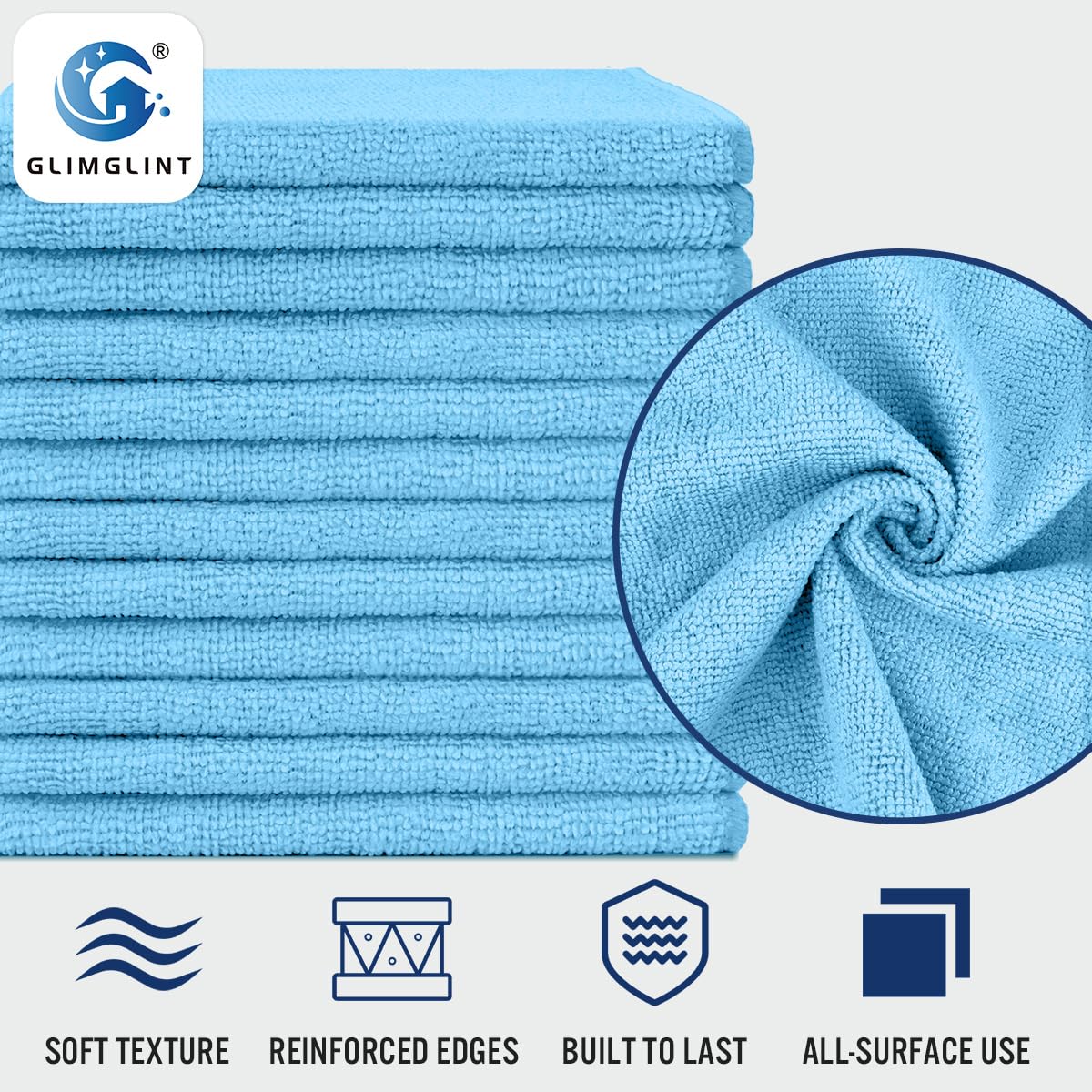 Microfiber Cleaning Cloth (12 Count)