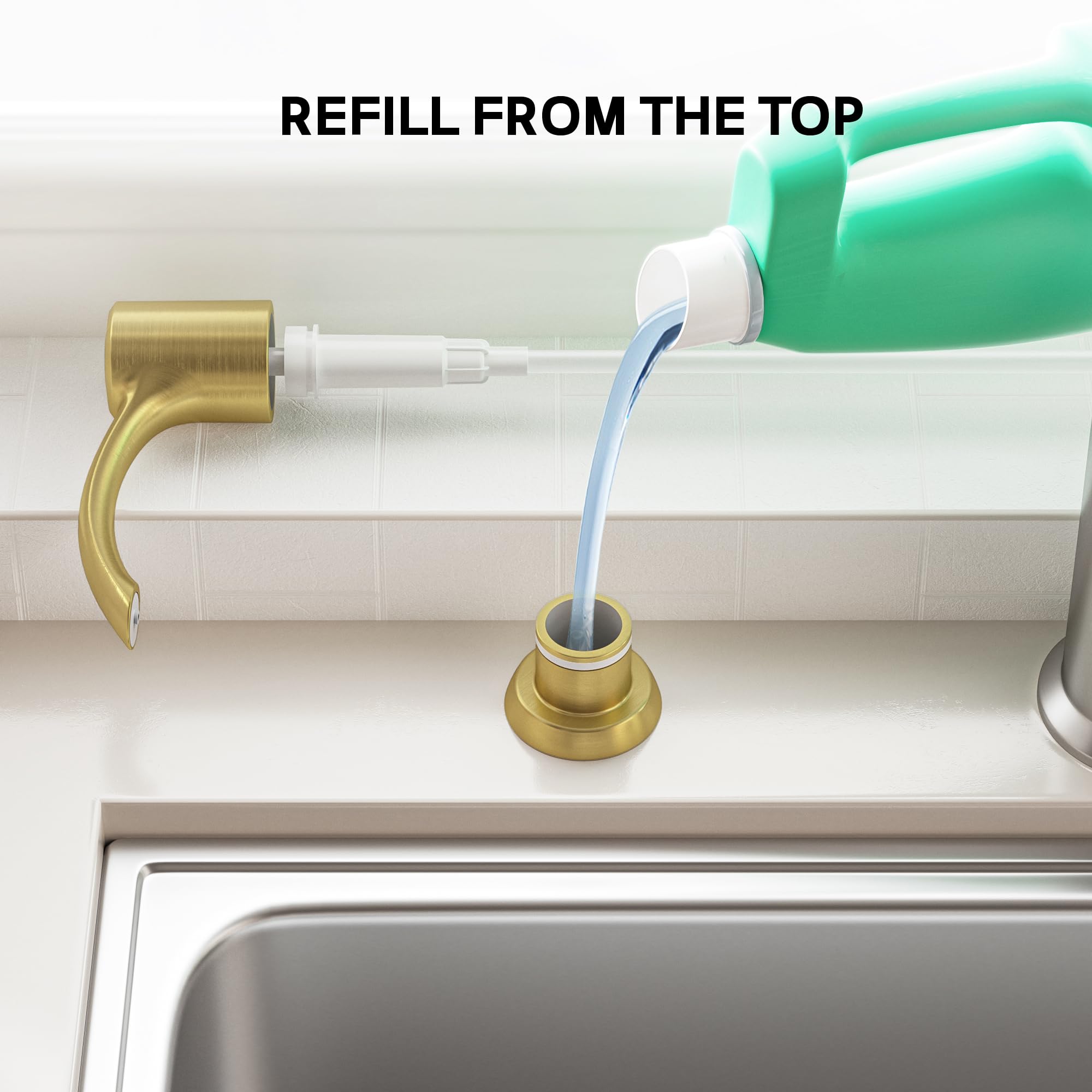 Built in Kitchen Sink Soap Dispenser