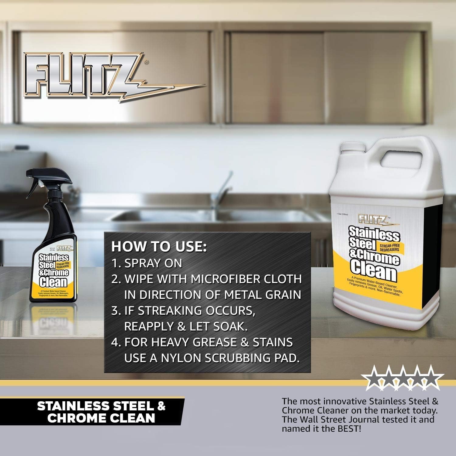 Stainless Steel & Chrome Clean (16 Fl Oz)