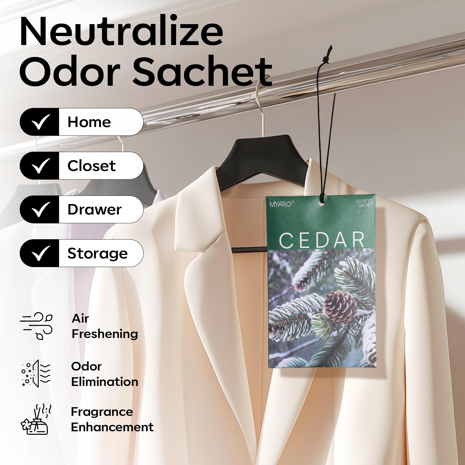 20Pcs Cedar Scented Sachets (20 Count)