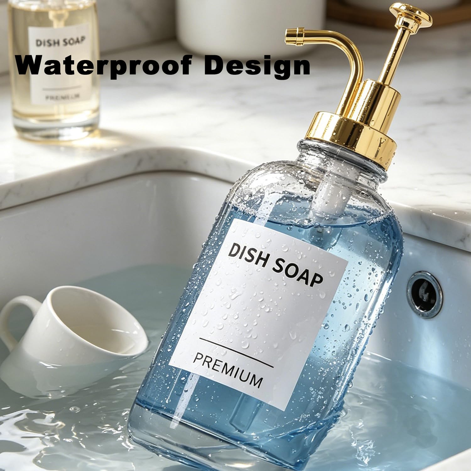 Dish Soap Dispenser for Kitchen (2 Count)