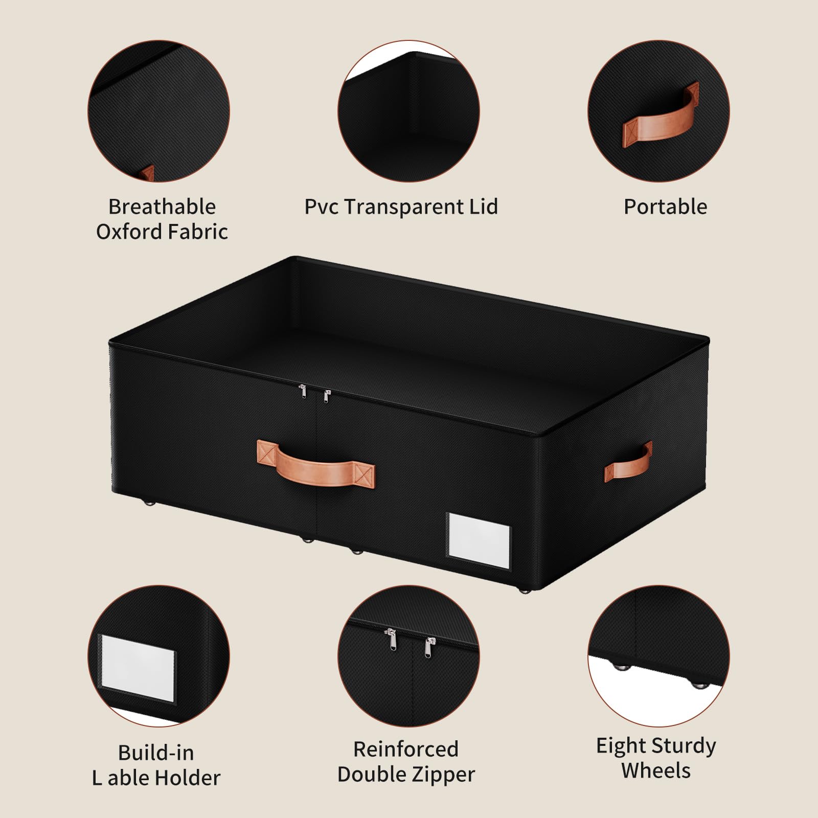 Underbed Storage With Wheels (2 Count)