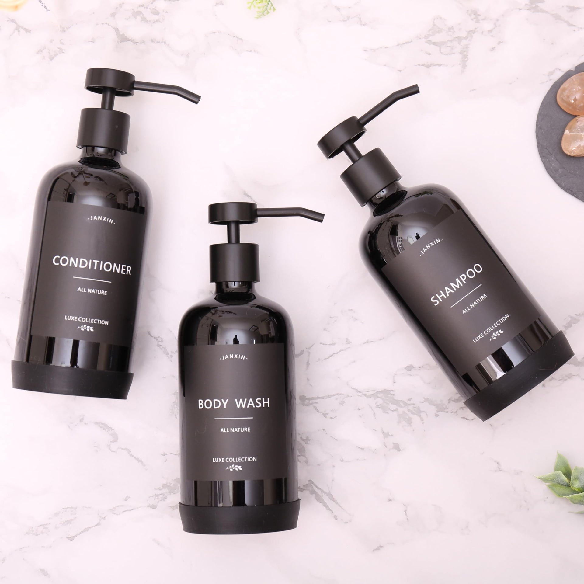Shampoo and Conditioner Dispenser Set of 3 (3 Count)