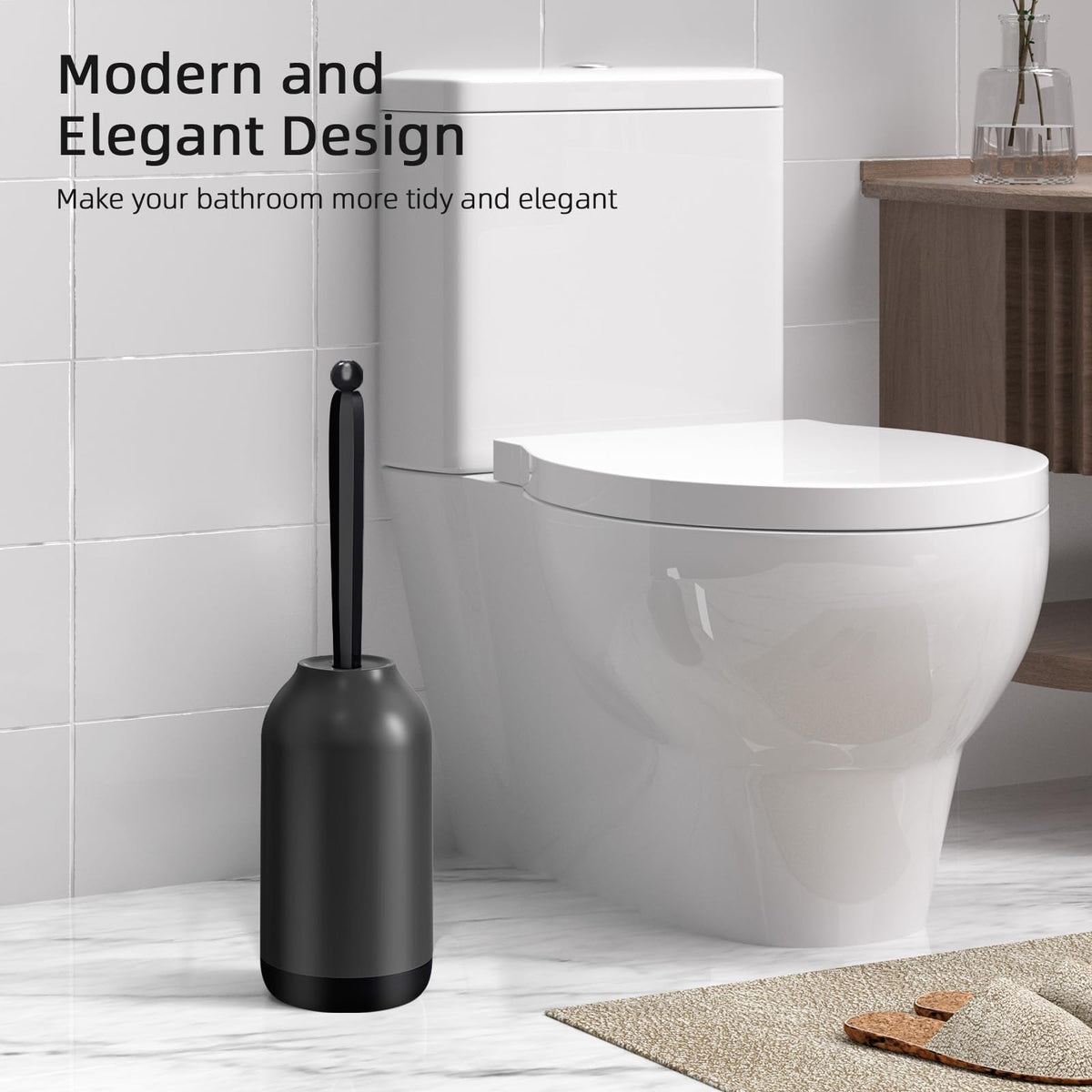 Toilet Bowl Brush Holder Set