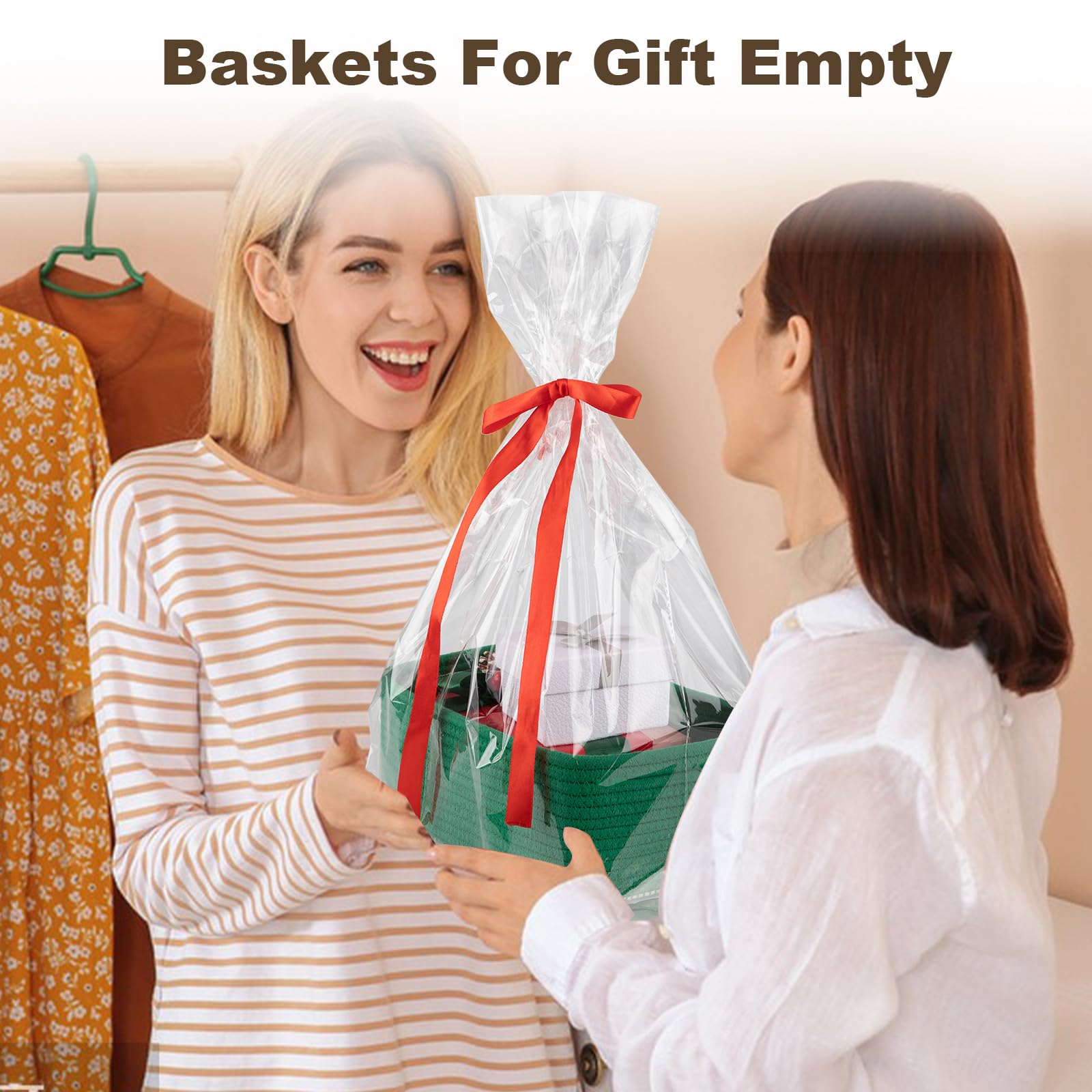 3 Pack Small Storage Baskets for Organizing (3 Count)