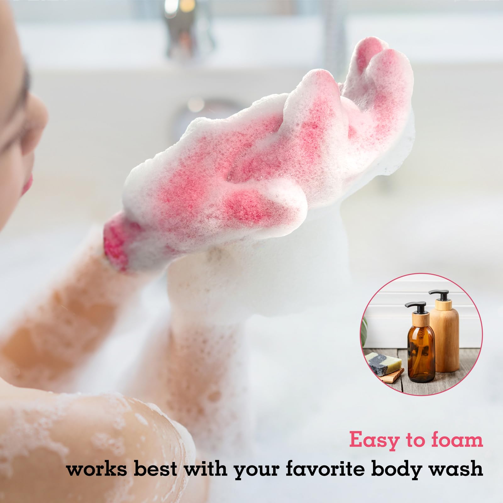 Exfoliating Glove for Shower Bath